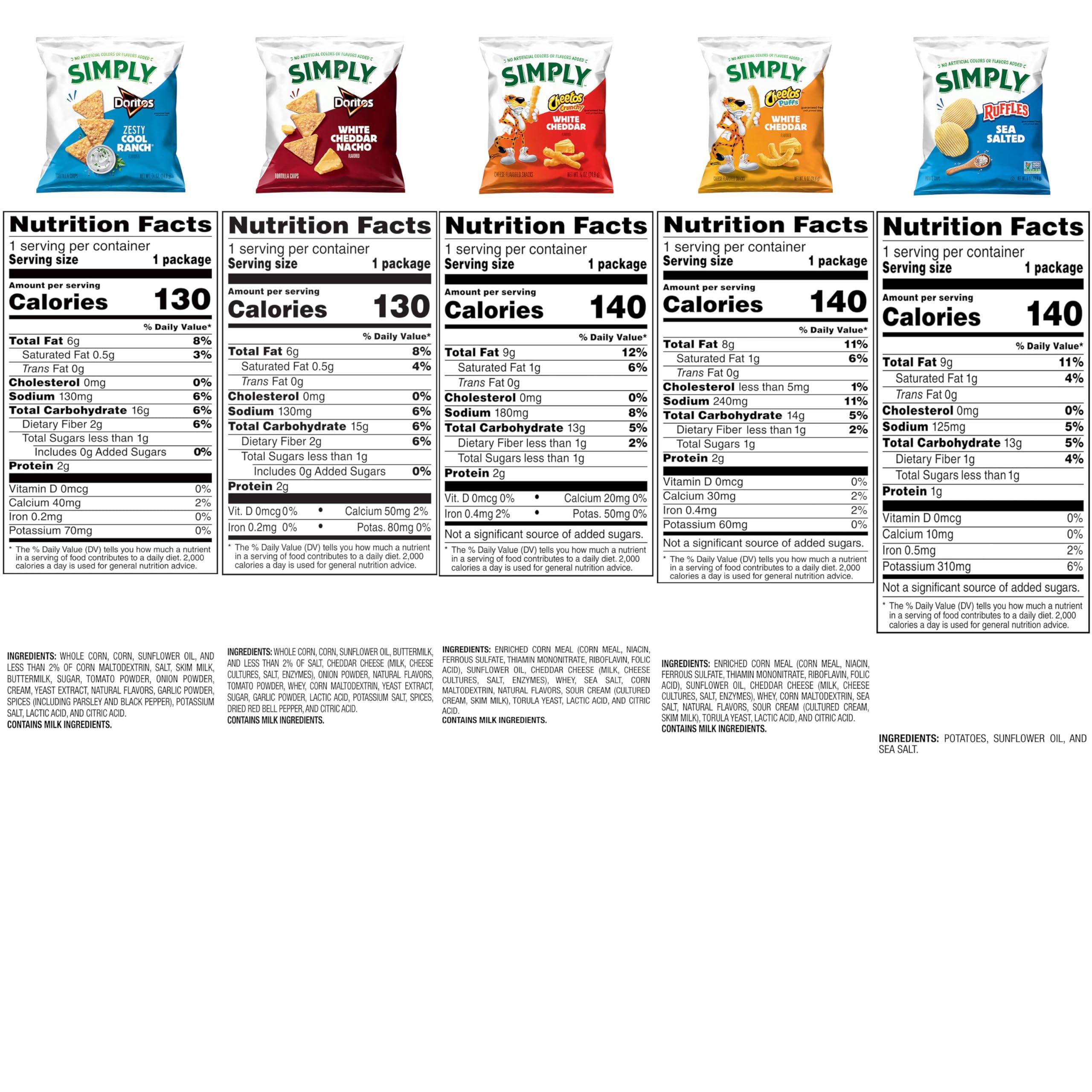 Simply, Variety Pack Snacks, 0.875 Ounce (Pack of 36) - Image 2