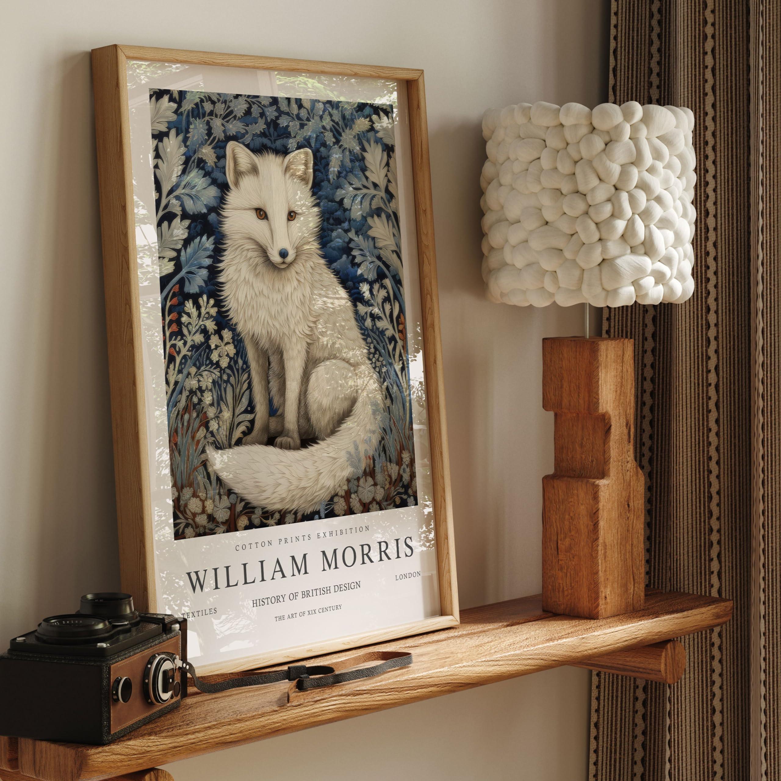 Generic Christabel StoreUS William Morris Print, William Morris Exhibition Print, William Morris Poster, Vintage Wall Art, Textiles Art, Vintage Poster, Arctic Fox Art Unframed #193, white - Image 5