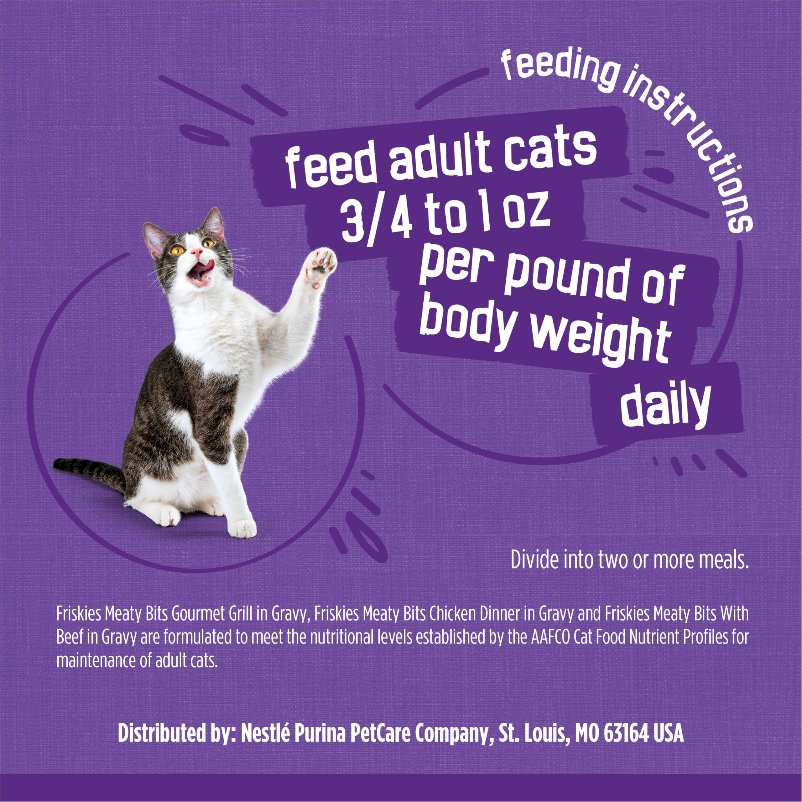 Purina Friskies Gravy Wet Cat Food Variety Pack, Meaty Bits - (Pack of 24) 5.5 oz. Cans - Image 12