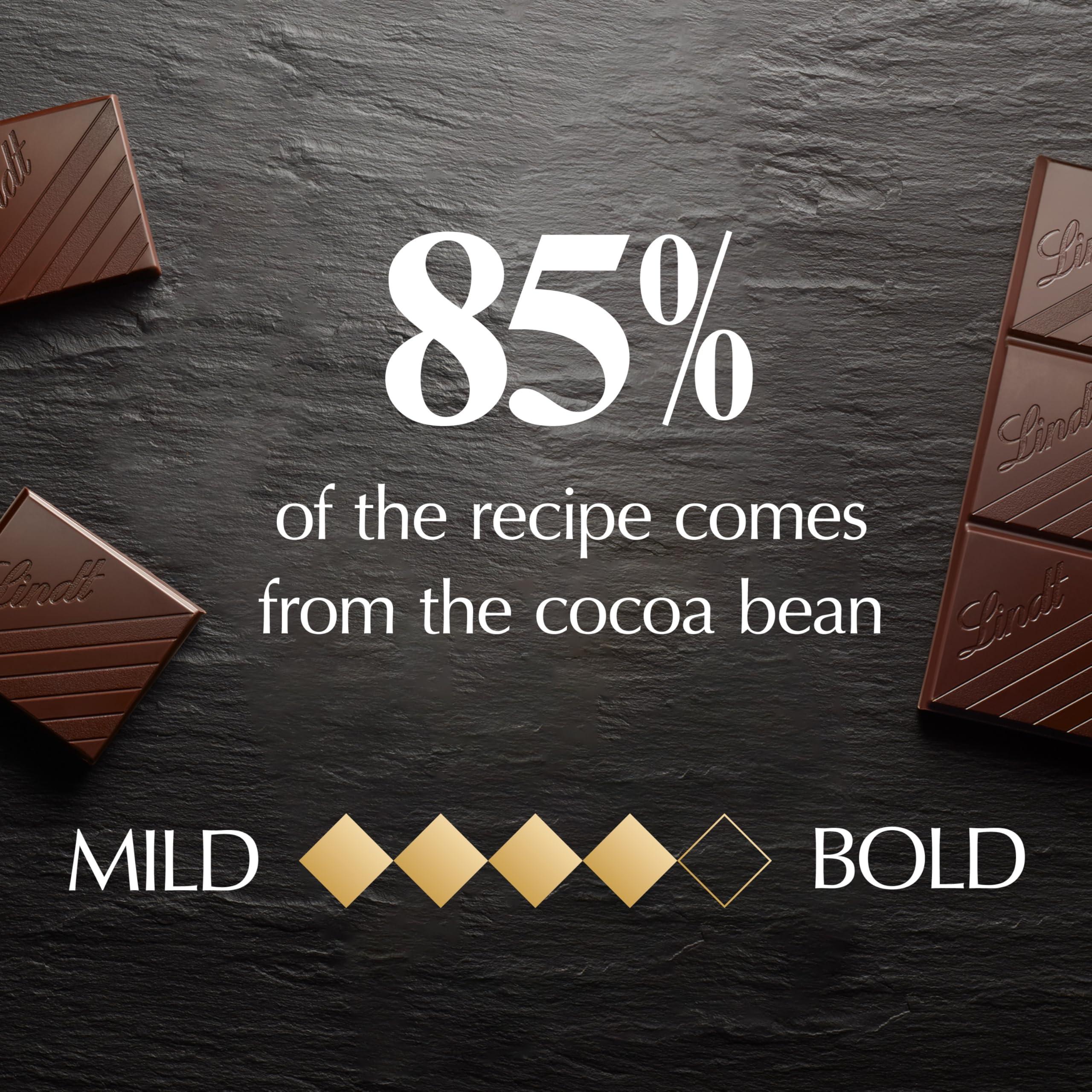 Lindt EXCELLENCE 85% Cocoa Dark Chocolate Bar, Dark Chocolate Candy, 3.5 oz. (12 Pack) - Image 5