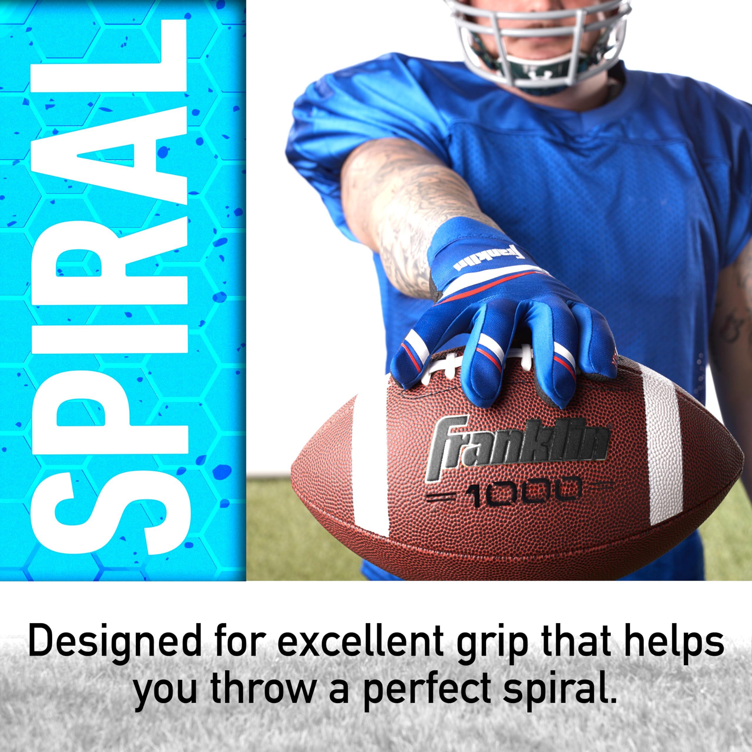 Franklin Sports Youth + Adult Footballs - Extra Grip 1000 Official Size, Junior + Pee Wee Kids - 1 + 12 Packs - Image 6