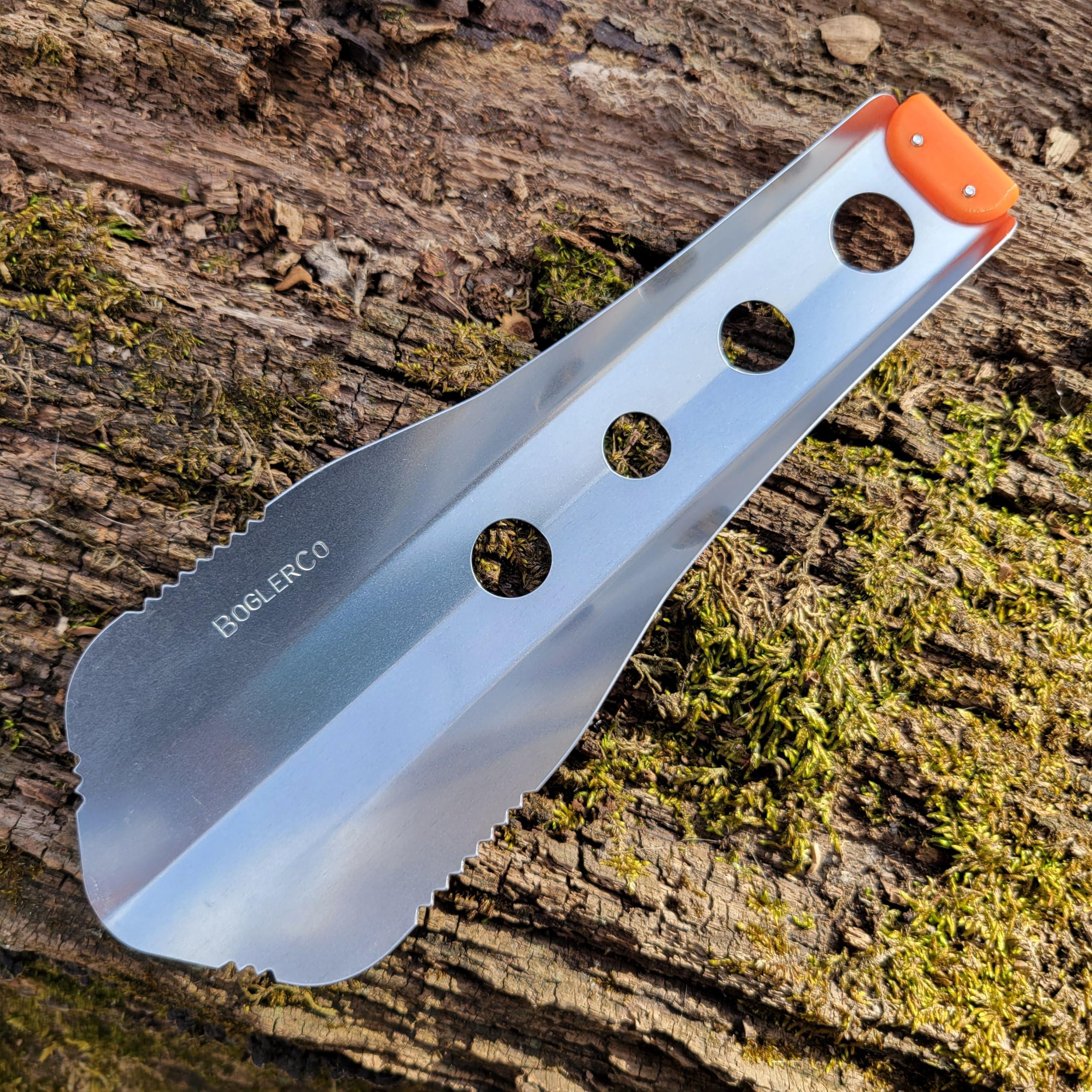 BoglerCo Ultralight Backpacking Trowel, 0.48 oz (13.5g) Orange - Image 7