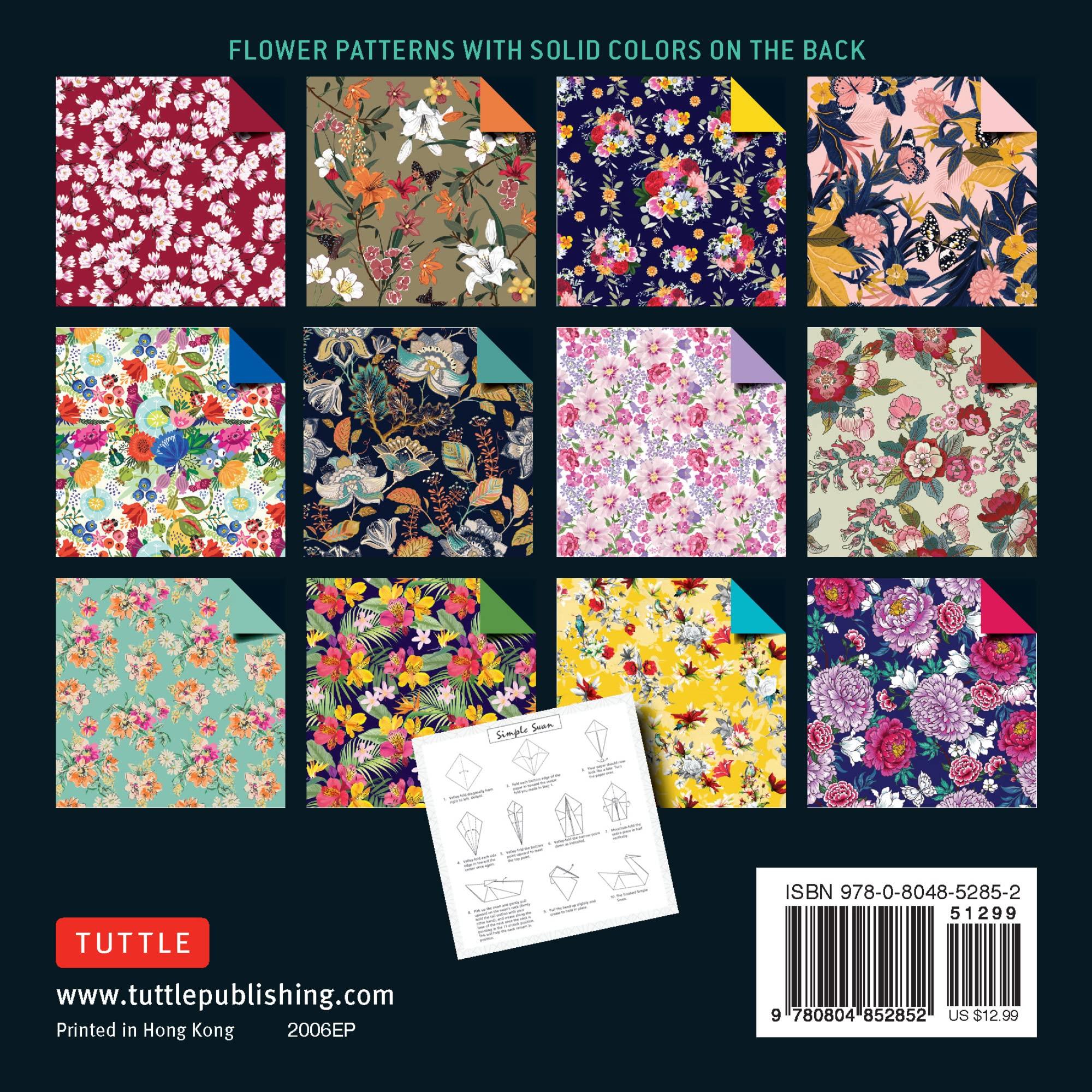 Origami Paper 500 sheets Flower Patterns 6" (15 cm): Tuttle Origami Paper: Double-Sided Origami Sheets Printed with 12 Different Patterns (Instructions for 6 Projects Included) - Image 2