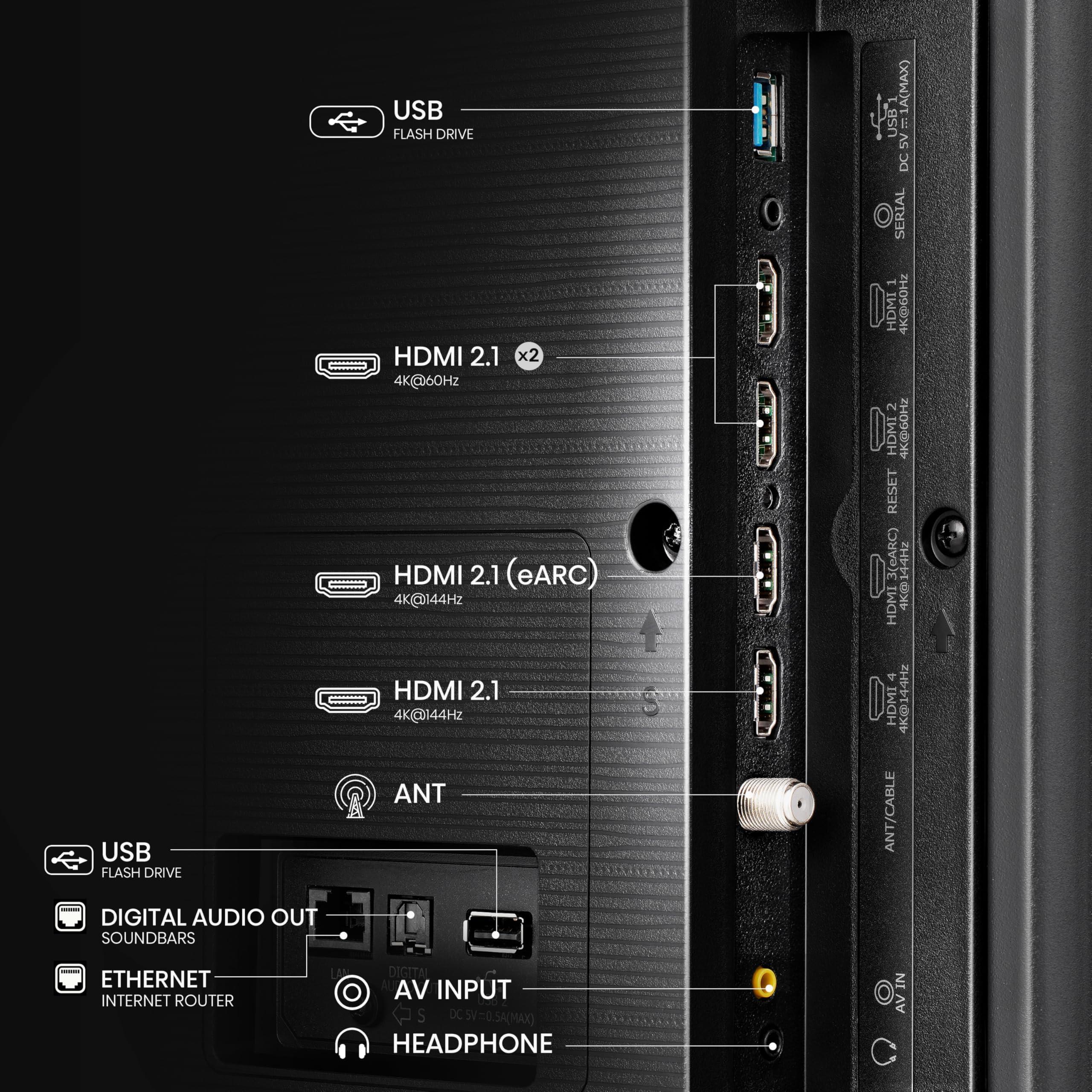 Hisense 75-Inch Class QD7 Series QLED 75QD7N Google Smart TV, Direct Full Array, Alexa Compatibility, Native 144Hz, Motion Rate 240, 4K UHD, 2024 Model, Game Mode Pro - Image 10