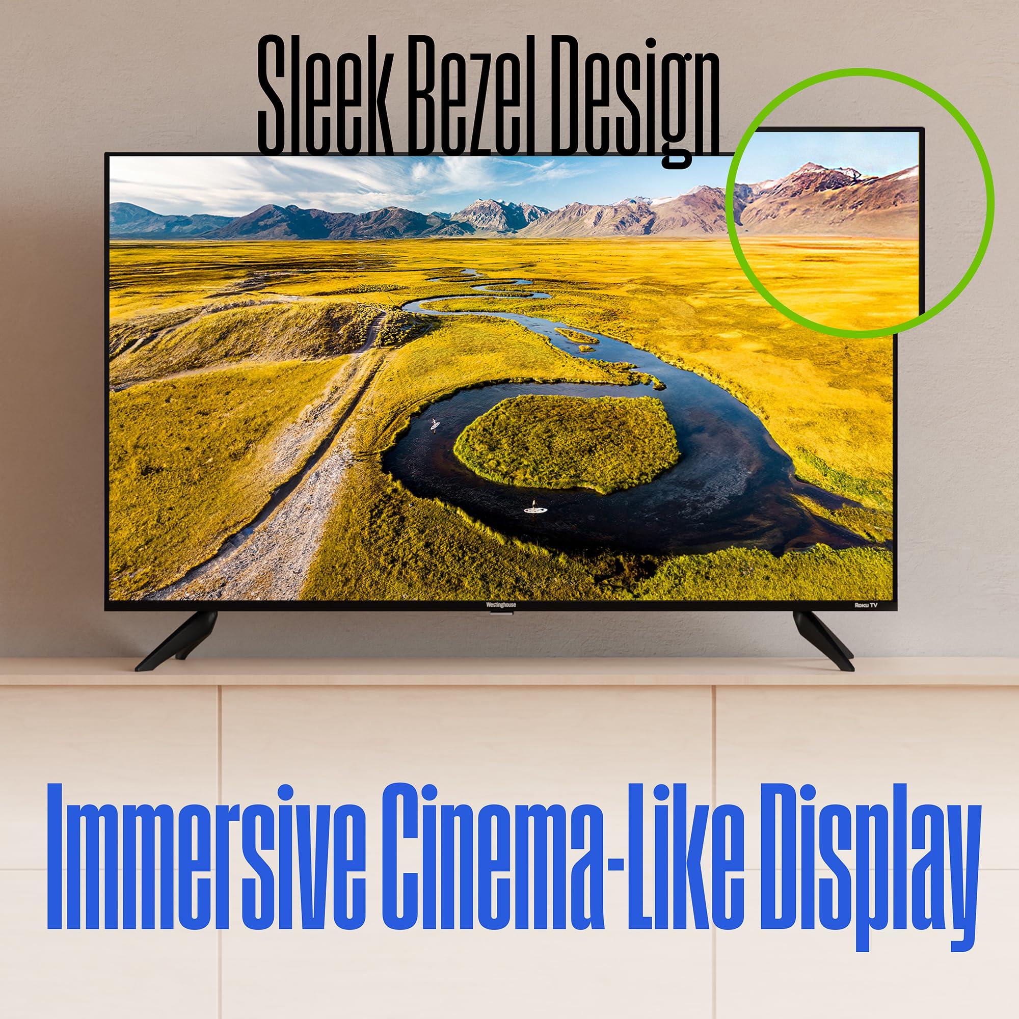 Westinghouse Edgeless Roku TV - 50 Inch Smart Television, 4K LED UHD w/HDR 10, Wi-Fi & Mobile App Connectivity, Flat Screen Compatible w/Apple Home Kit, Alexa, & Google Assistant - Image 4