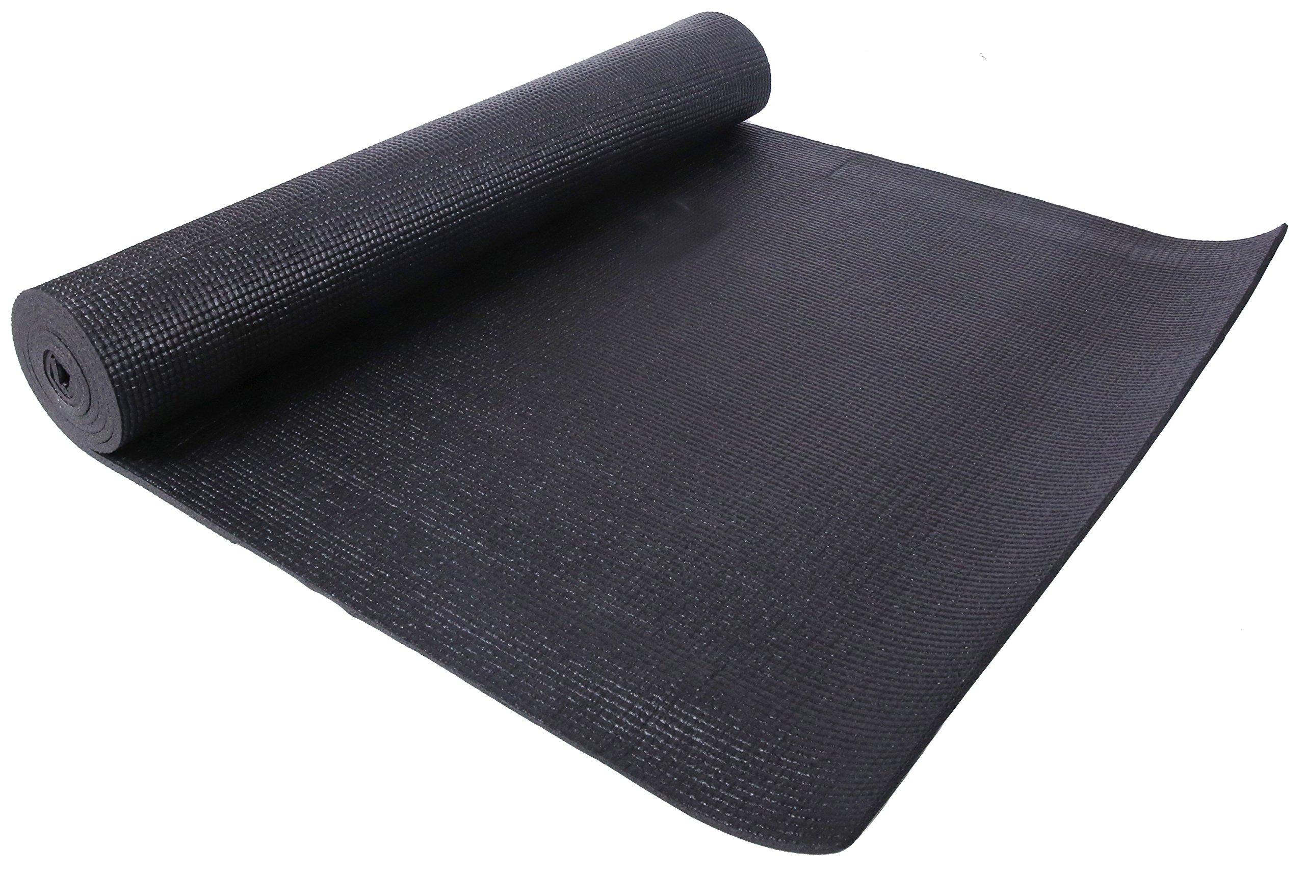 Fitvids All Purpose 1/4-Inch High Density Anti-Tear Exercise Yoga Mat with Carrying Strap, Multiple Colors - Image 4