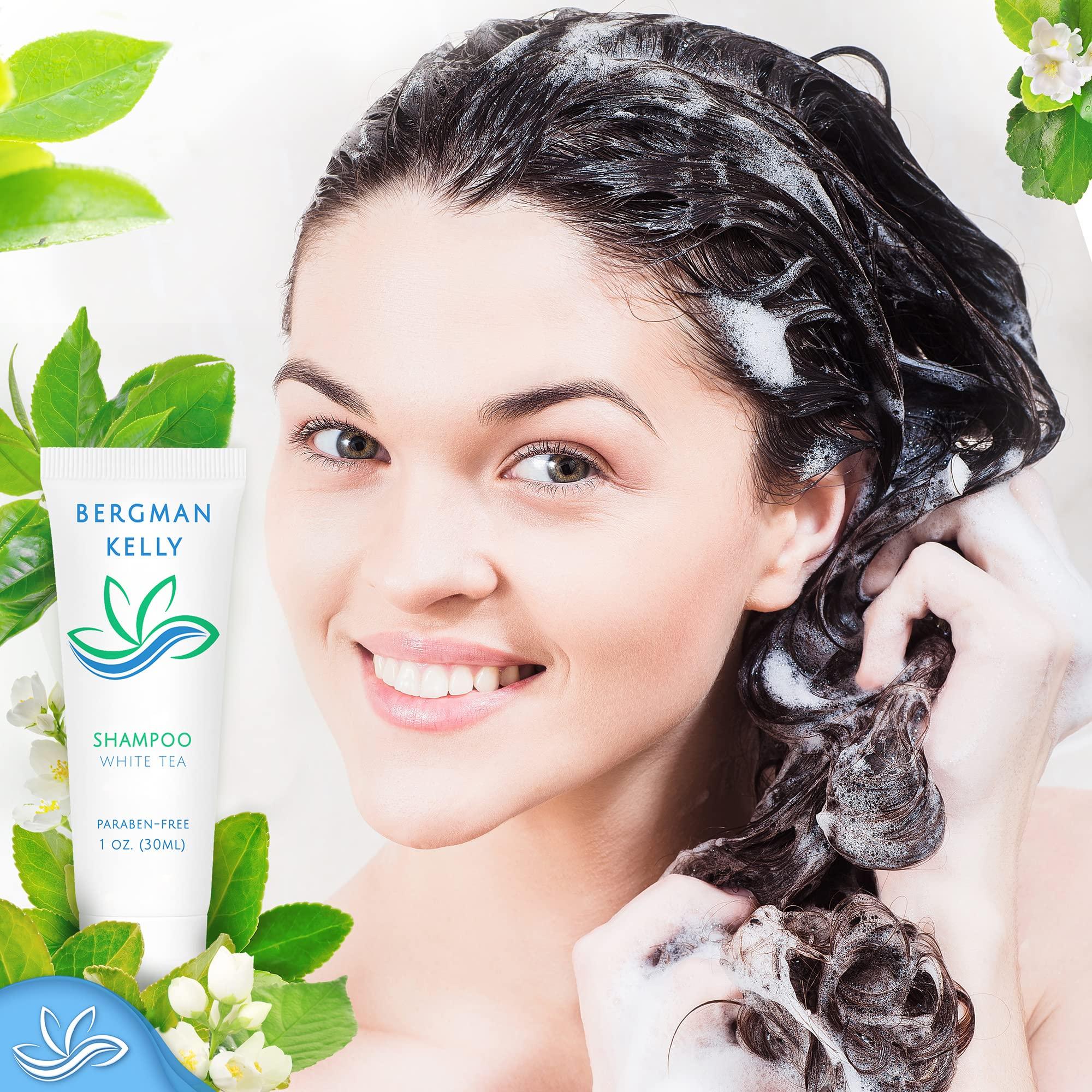 Bergman Kelly - Travel Shampoo and Conditioner Set - 1 fl oz, 100 Pieces, White Tea - Delight Your Guests with Revitalizing and Refreshing Hotel Toiletries and Guest Hospitality in Bulk - Image 6