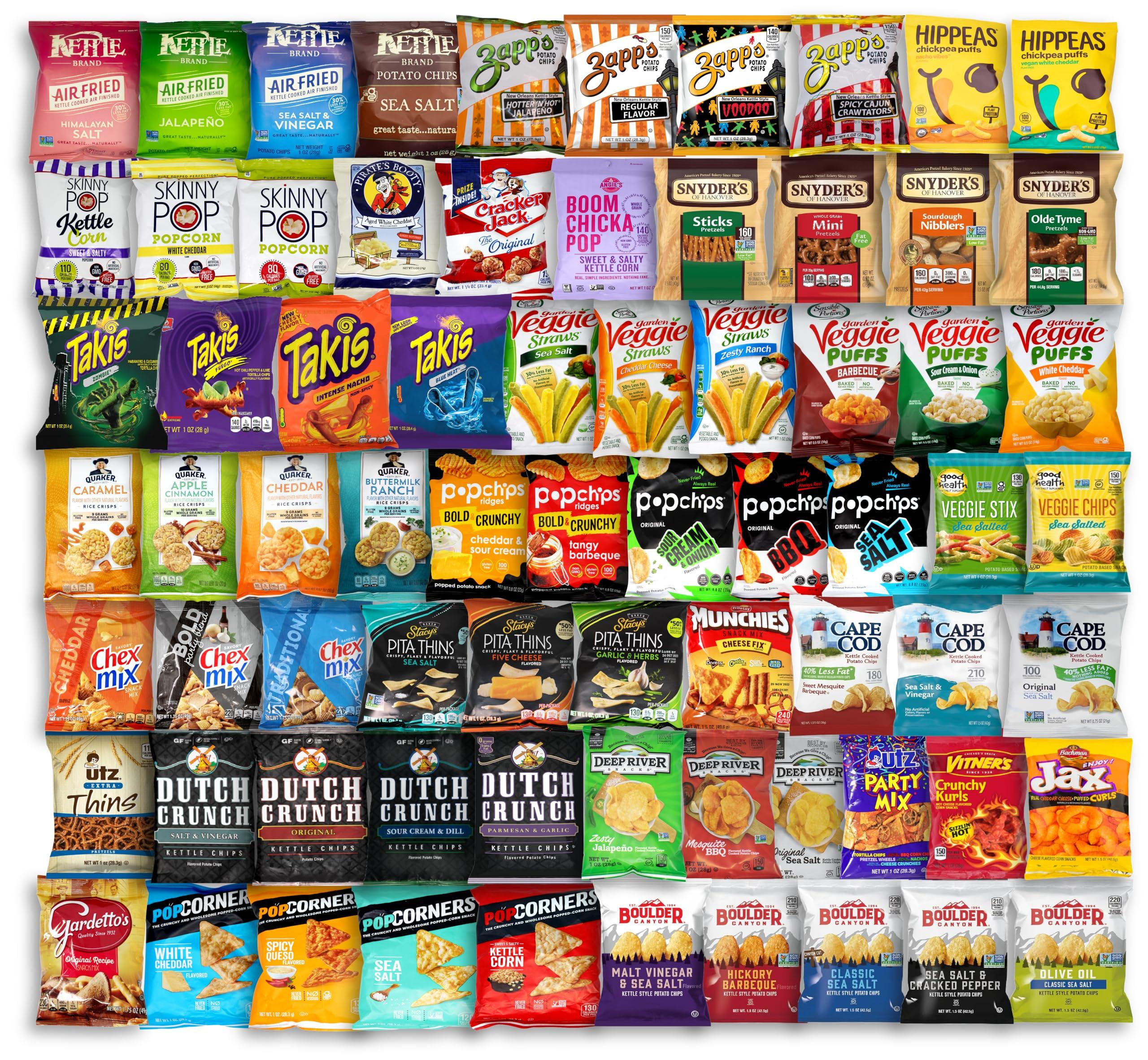 Niro Assortment | Mix Chips, Popcorn, and Snack Mix Assorted Packs | 35 Packs out of 50 Flavors