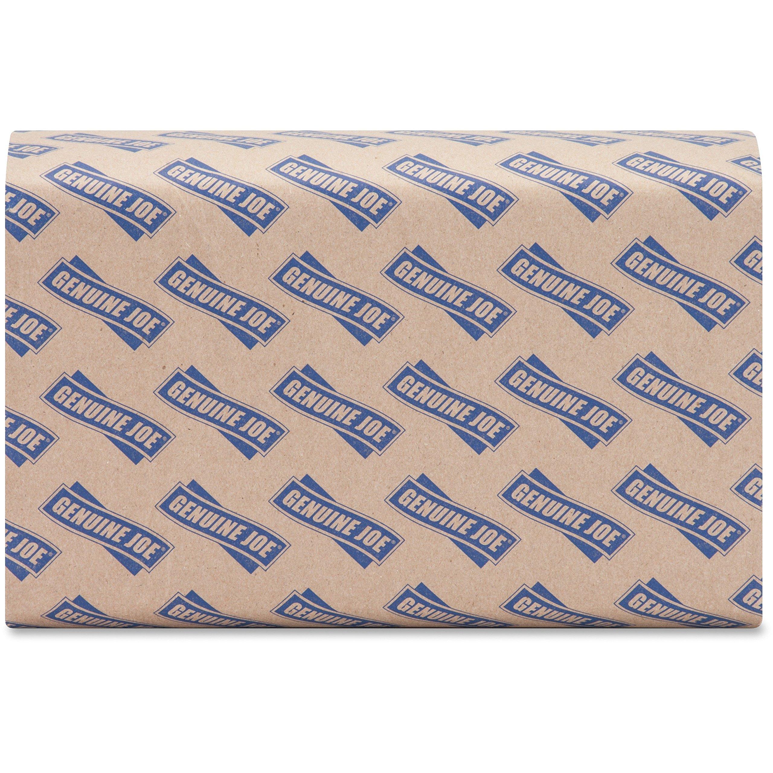 Genuine Joe GJO21040 Multifold Natural Towels, 9.25" x 9.40",Packaging may vary, Pack of 4000 - Image 3