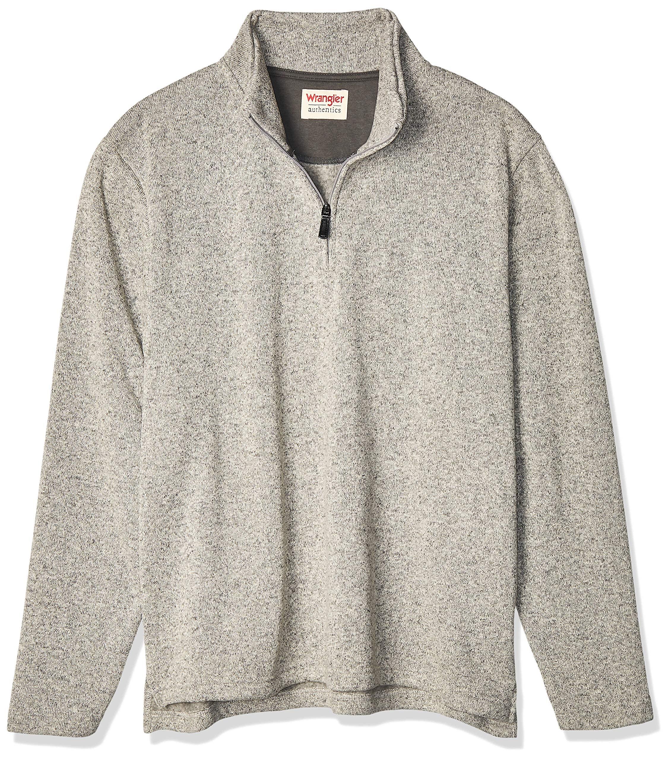 Wrangler Authentics Men's Long Sleeve Fleece Quarter-Zip Sweater - Image 7