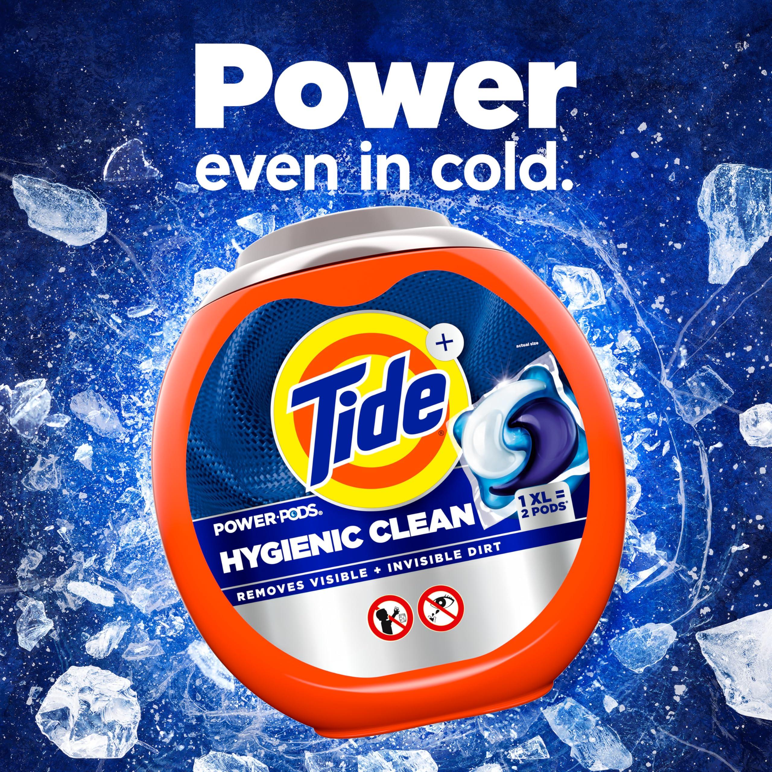 Tide Hygienic Clean Heavy 10x Duty Power PODS Laundry Detergent Pacs Original 18 count For Visible and Invisible Dirt - Image 6