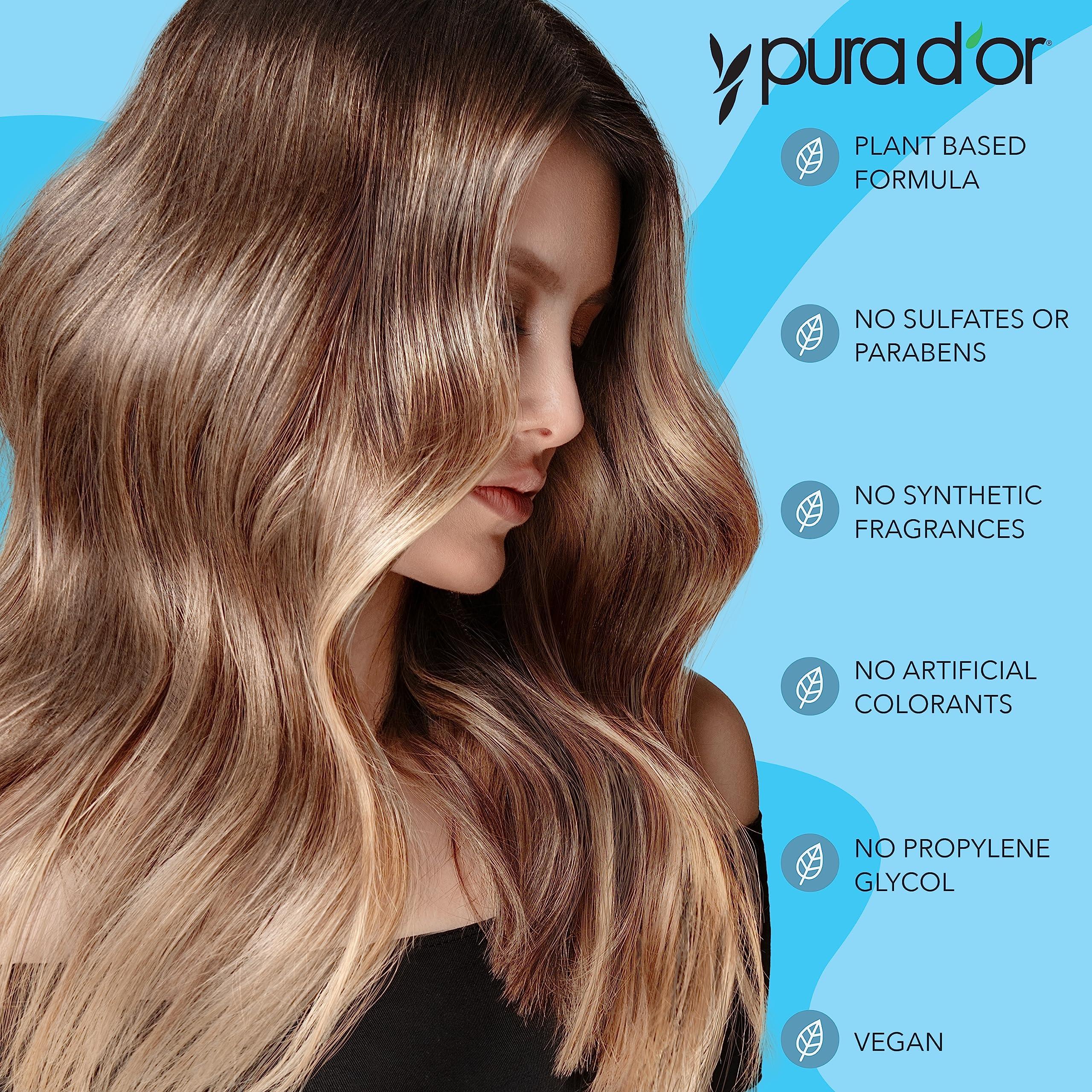 PURA D'OR Scalp Therapy Shampoo & Conditioner Set (16oz x 2) Dry, Itchy Scalp-Hydrates & Nourishes Hair w/Tea Tree, Peppermint, Argan Oil & Biotin, All Hair Type, Men Women (Packaging Varies) - Image 4