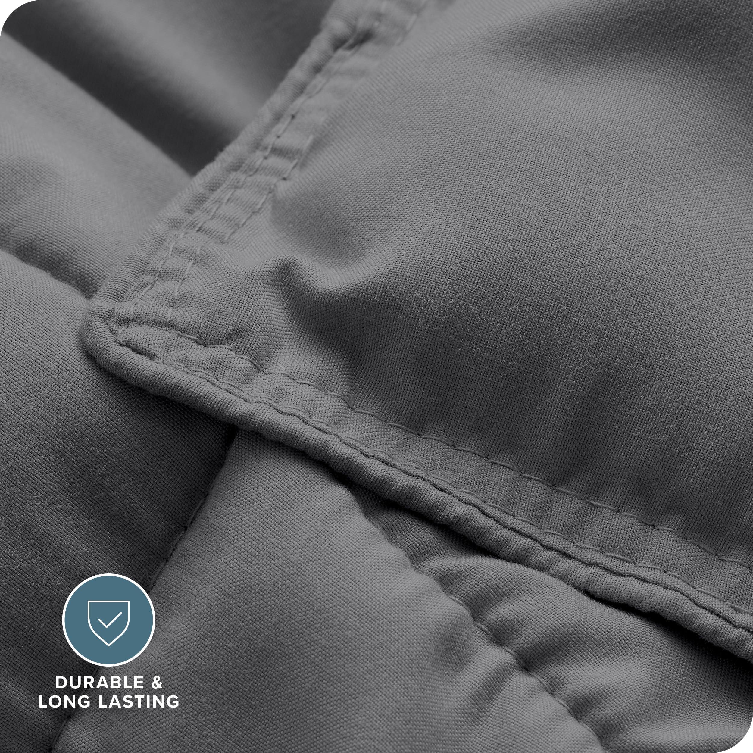 Bare Home Comforter Set - Queen Size - Ultra-Soft - Goose Down Alternative - Premium 1800 Series - All Season Warmth (Queen, Grey) - Image 5