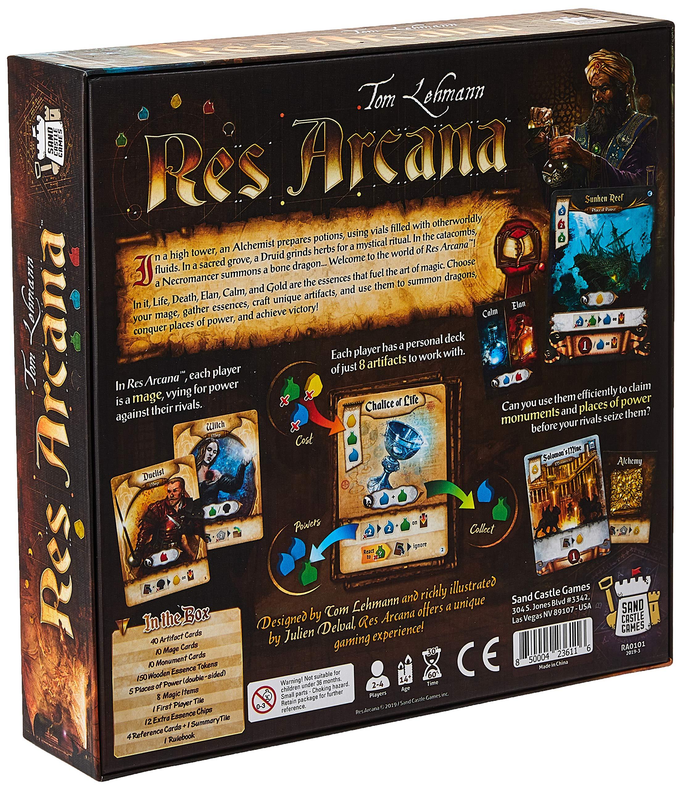 Res Arcana Board Game - The Enchanting World of Mages and Magic! Fantasy Adventure Game, Strategy Game for Kids & Adults, Ages 14+, 2-4 Players, 30-60 Min Playtime, Made by Sand Castle Games - Image 3
