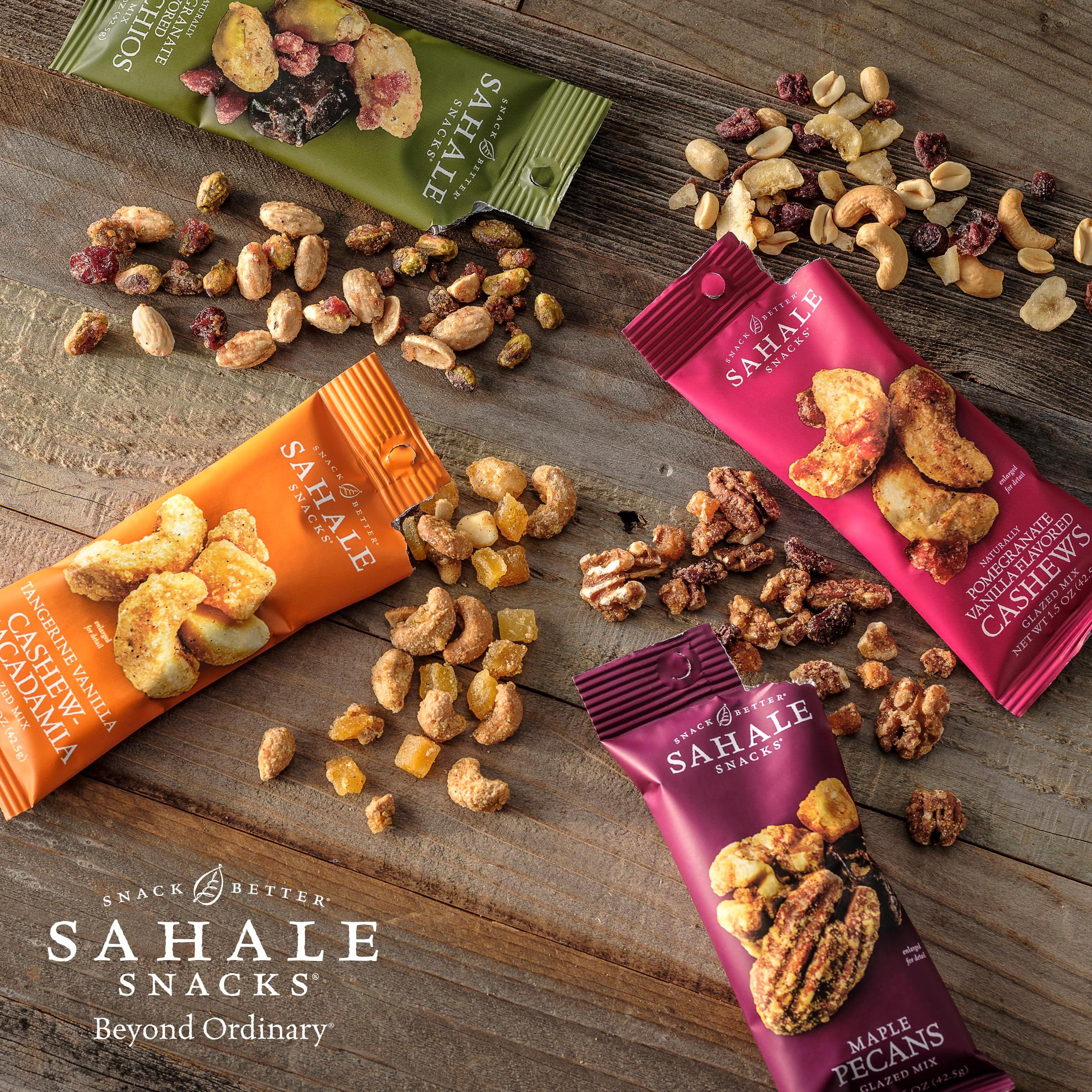 Sahale Snacks Glazed Mix Nut Blend Variety Pack, 1.5 Oz Grab & Go Bags (12 Total Packs) - Four Different Dry-Roasted Deluxe Mixed Nuts Blends Included - Non-GMO Kosher & Certified Gluten-Free Snacks - Image 6