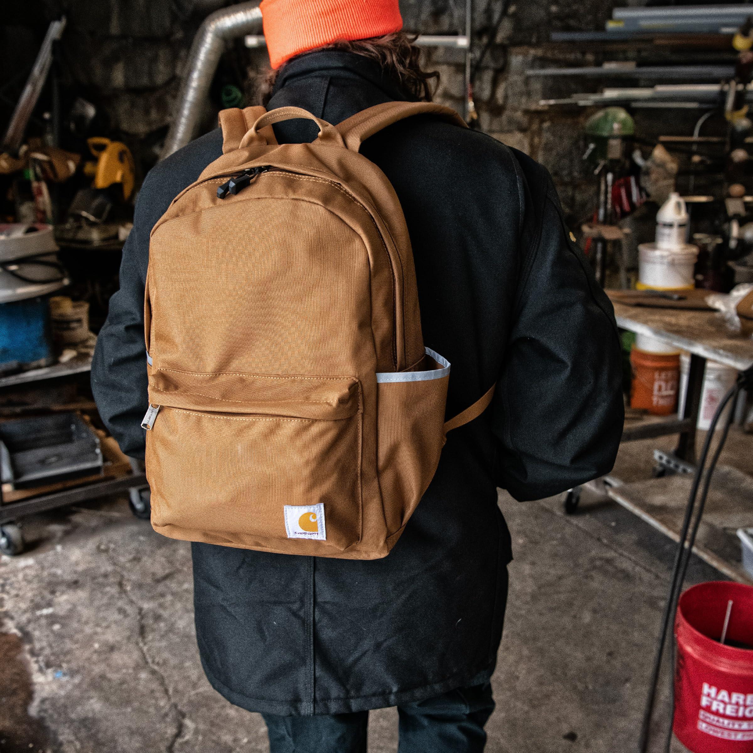 Carhartt 21L Classic Laptop Backpack, Water-Resistant Pack W/ 15" Laptop Sleeve and Organizational Compartments, PFAS Free, Black - Image 2