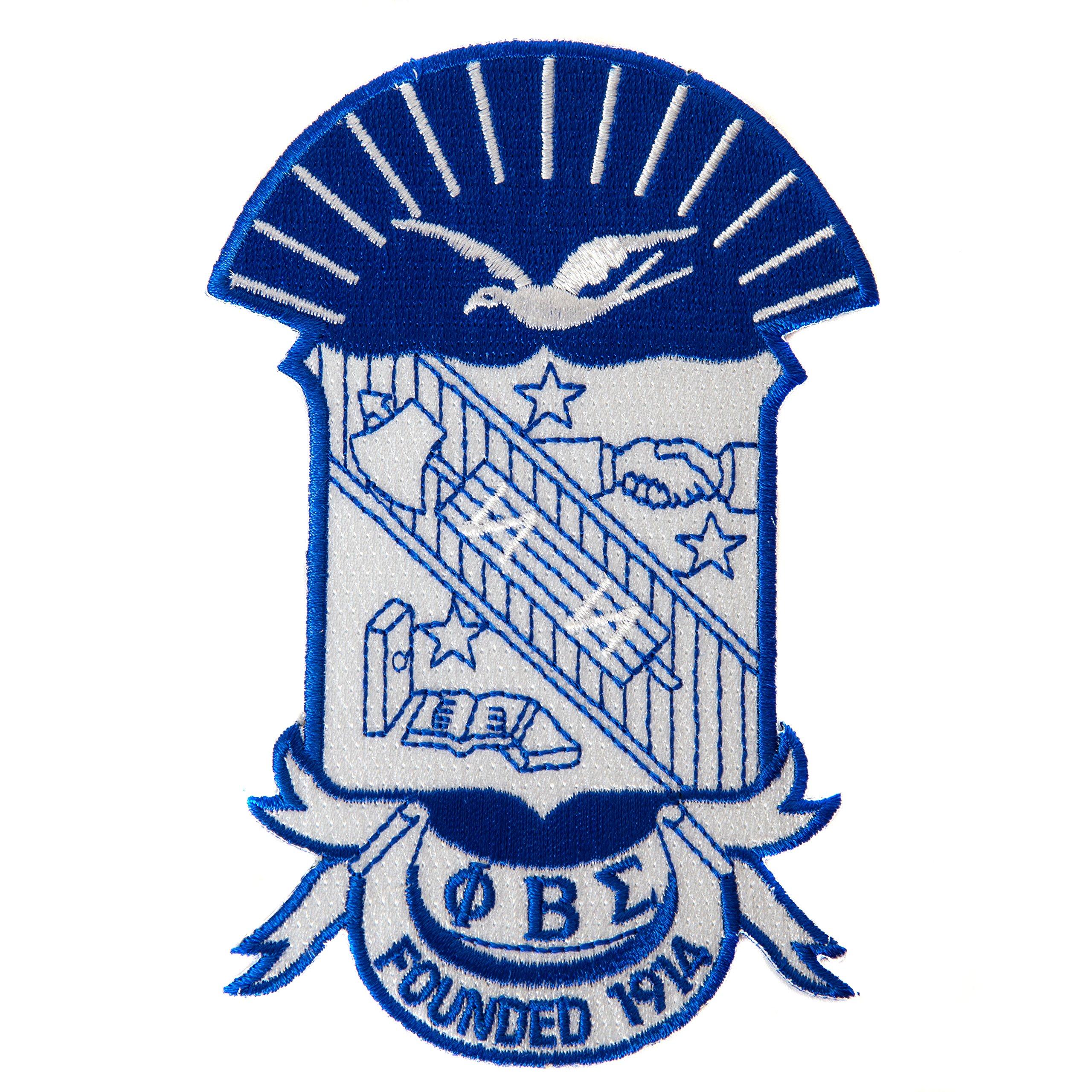 Desert Cactus Phi Beta Sigma Fraternity 4.85 inch Embroidered Appliqué Sew or Iron On Greek Blazer Jacket Pants Bag Sigma (4.85 Crest Patch) Multicolored