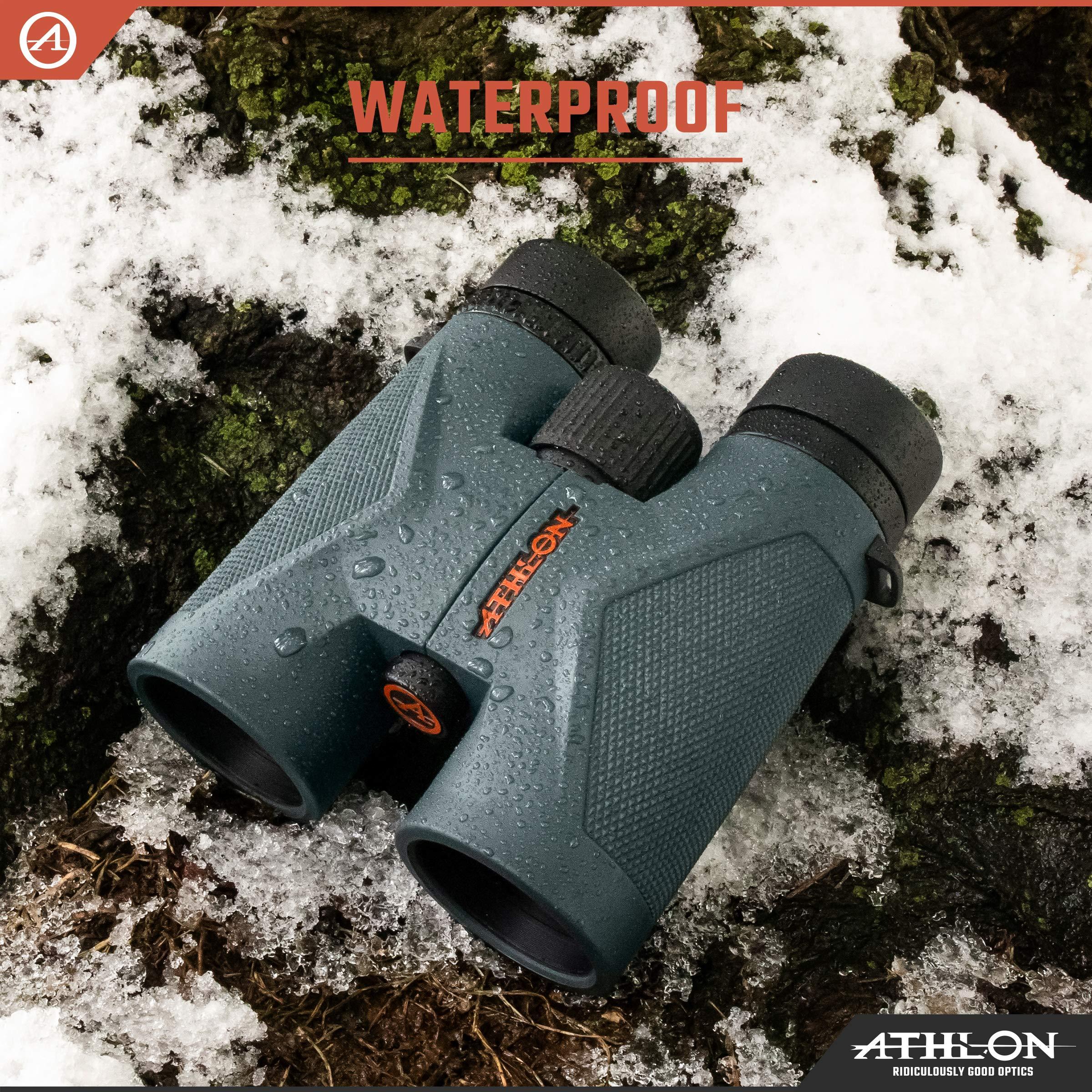 Athlon Optics 8x42 Midas UHD Gray Binoculars with ED Glass for Adults and Kids, High-Powered Binoculars for Hunting, Birdwatching, and More - Image 6