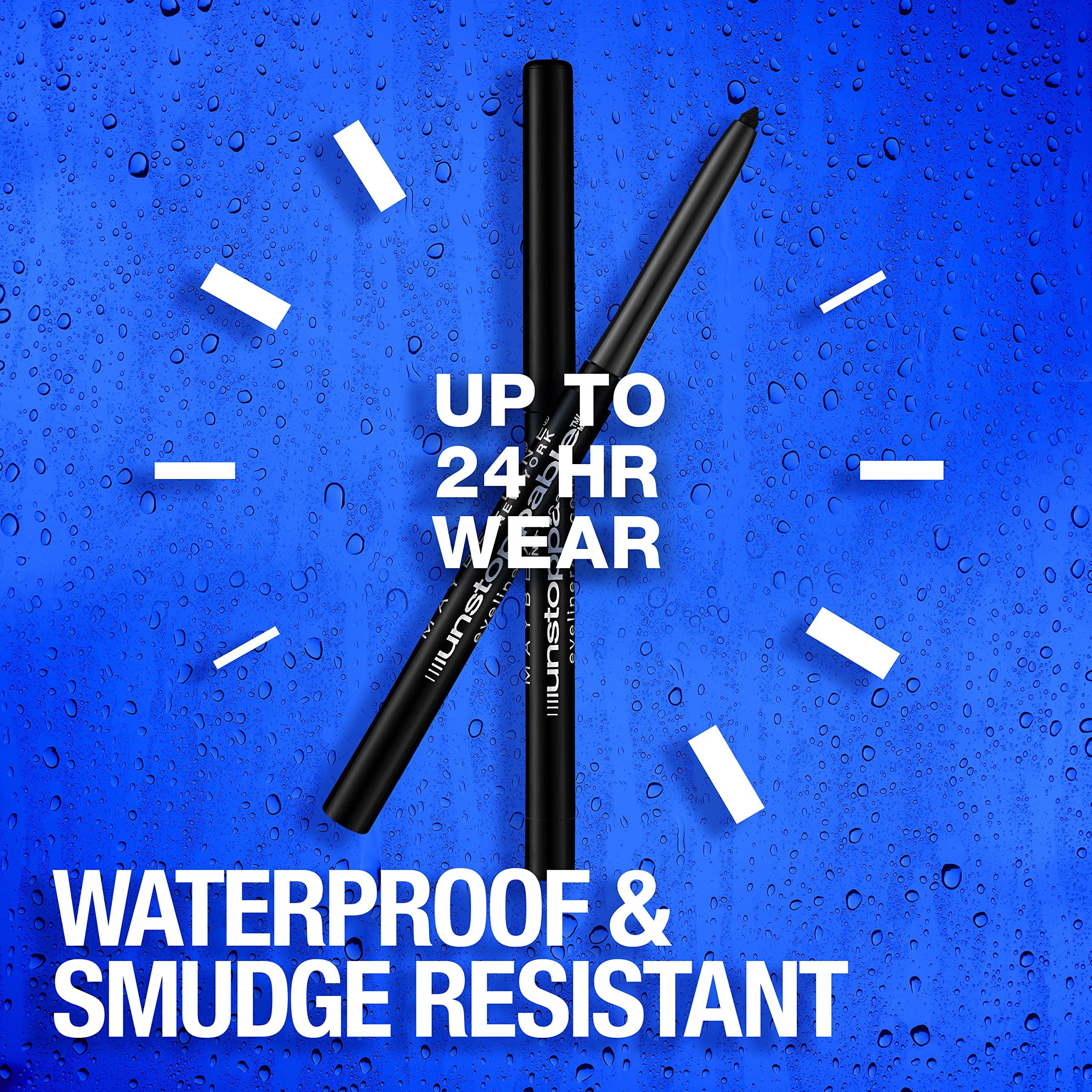 Maybelline Unstoppable Waterproof Mechanical Black Eyeliner Pencil, Easy to Apply, Smooth Glide, Up to 24 Hour Wear, Onyx - Image 3