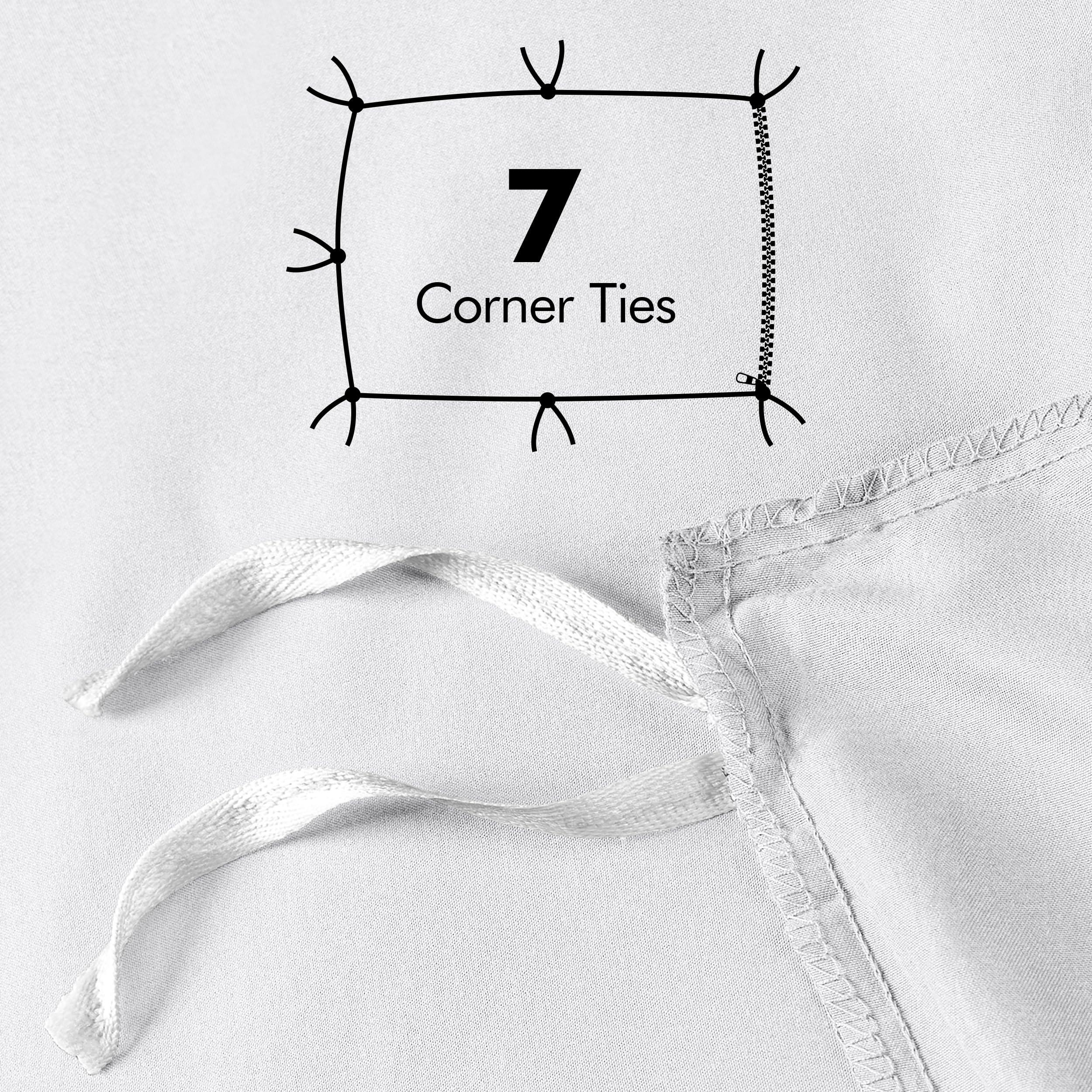 Utopia Bedding Duvet Cover Queen Size - 3 Piece with Zipper Closure - 1 Comforter Cover 90X90 Inches & 2 Pillow Shams 20X26 Inches (White) Comforter Not Included - Image 4