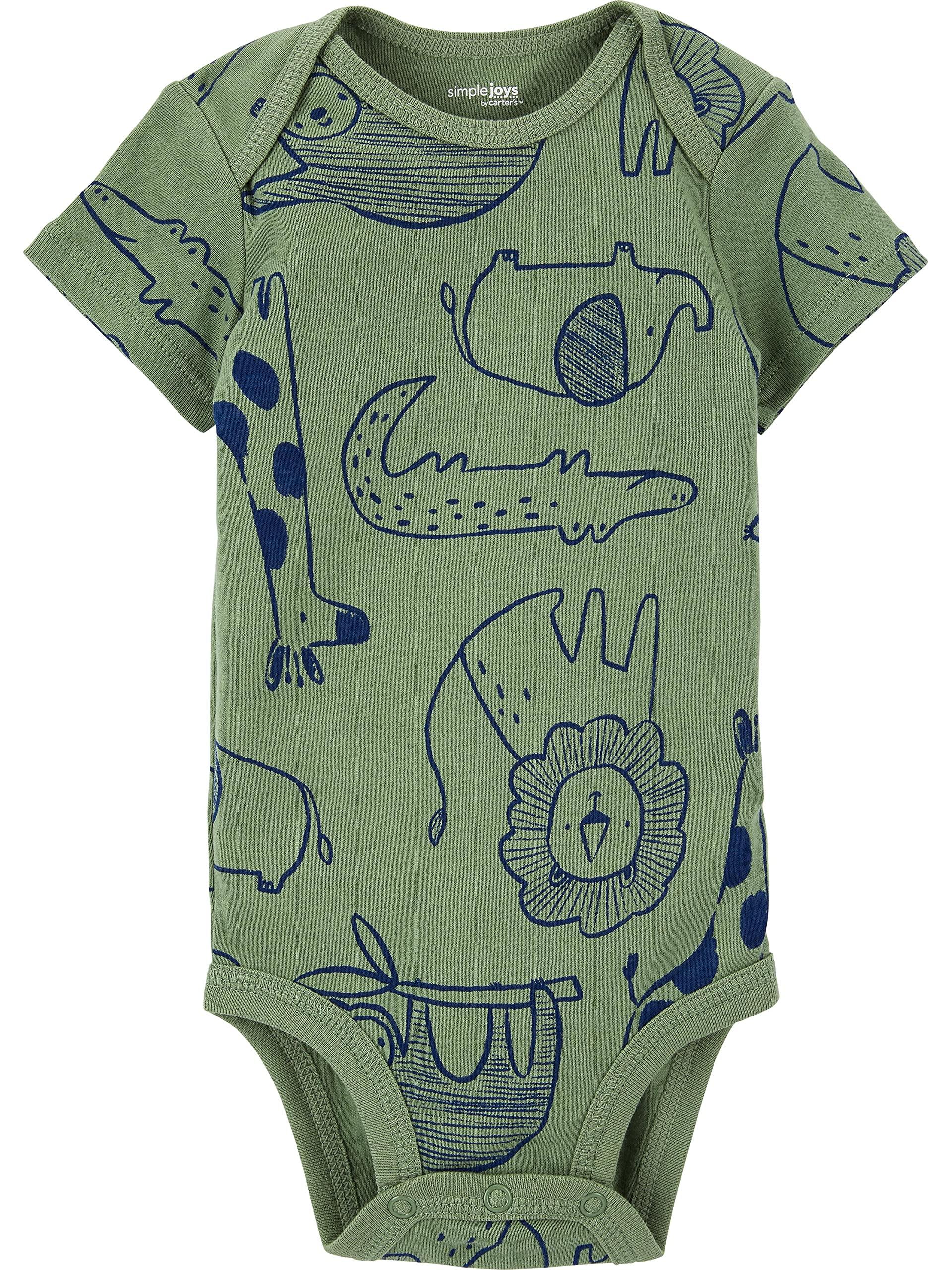 Simple Joys by Carter's Baby Boys' 6-Pack Short-Sleeve Bodysuit - Image 2
