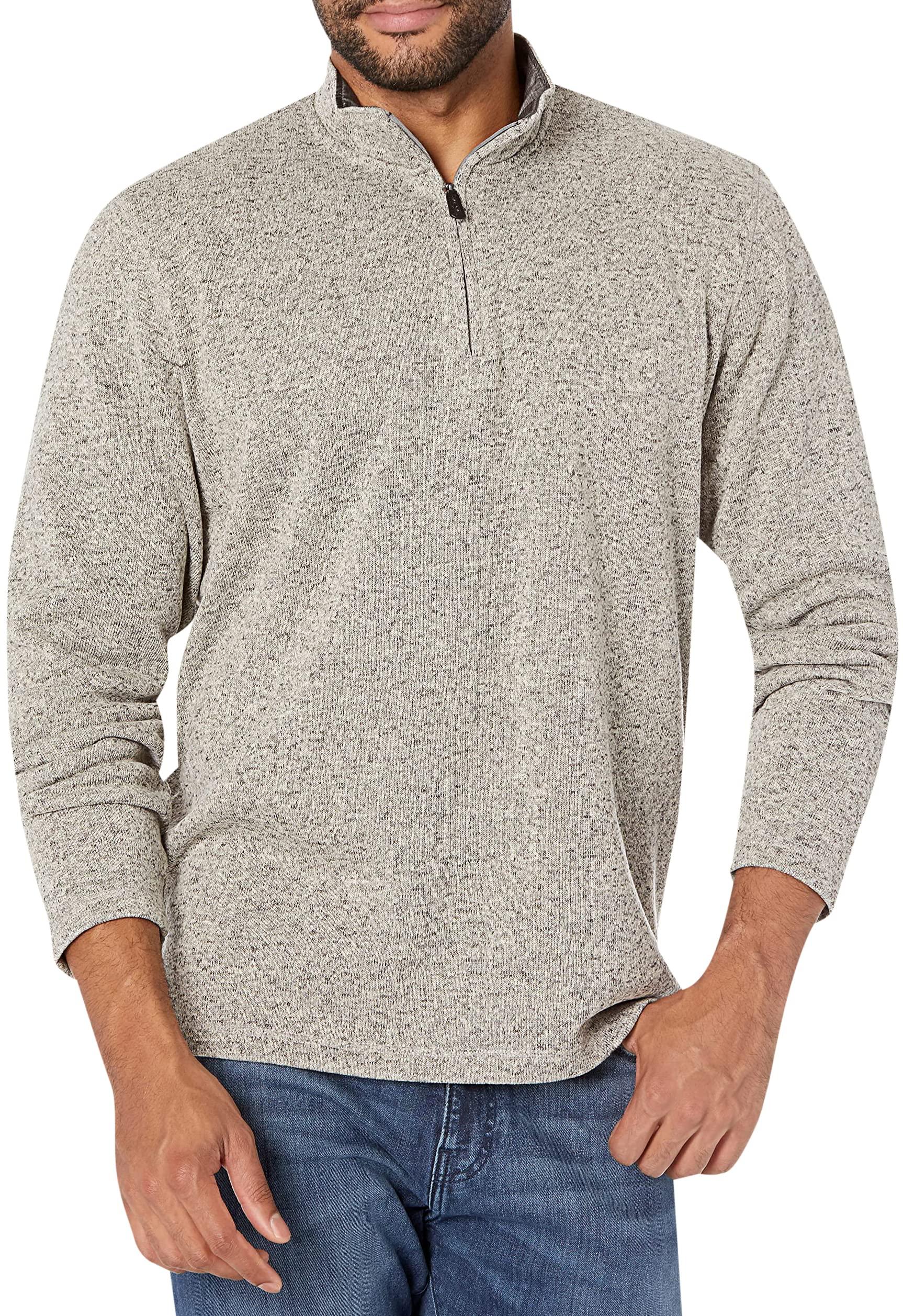 Wrangler Authentics Men's Long Sleeve Fleece Quarter-Zip Sweater - Image 4