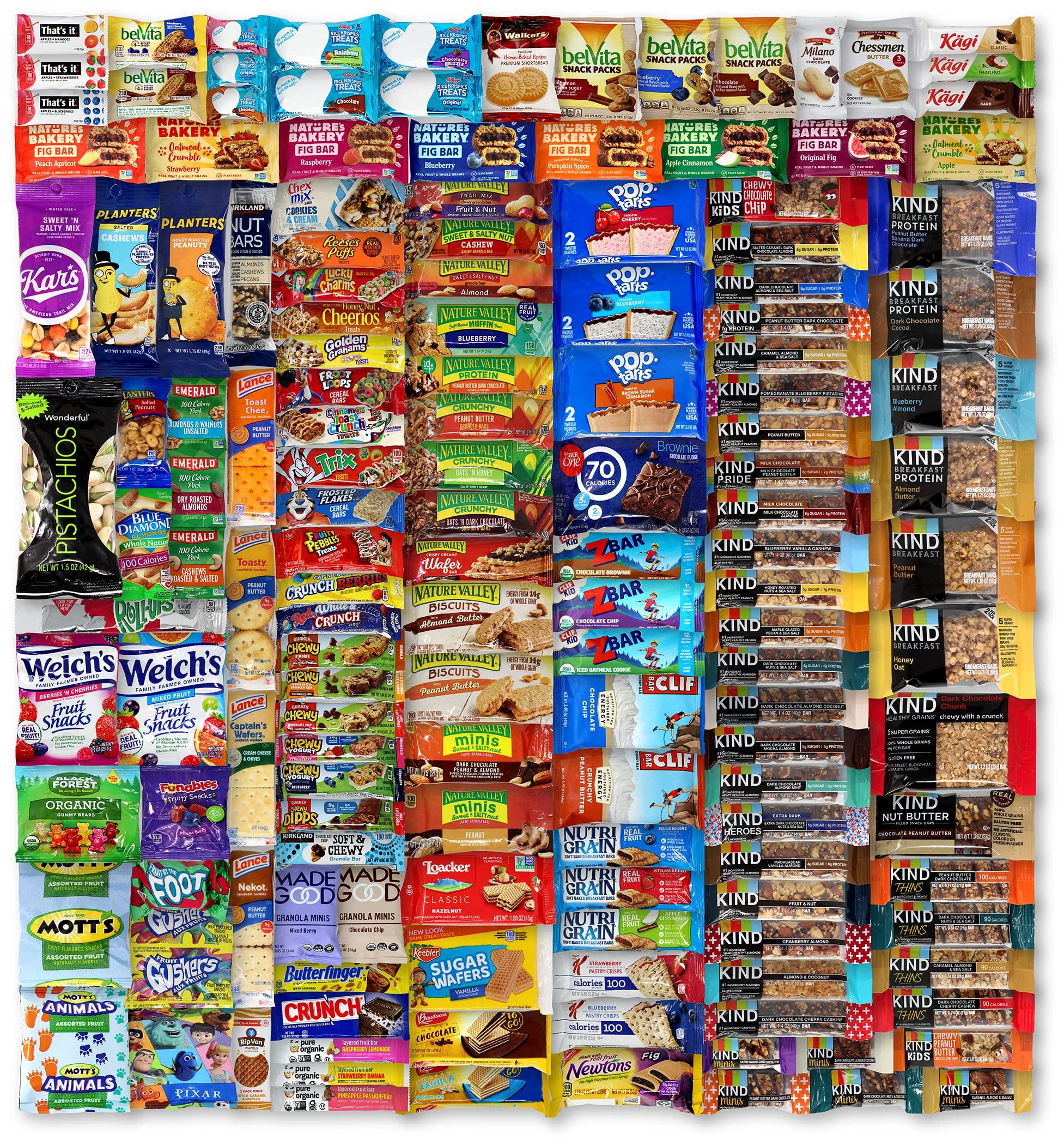 Niro Assortment | Gift Basket | Ultimate Snack Variety Pack- 50 Count Bar And Snack Variety