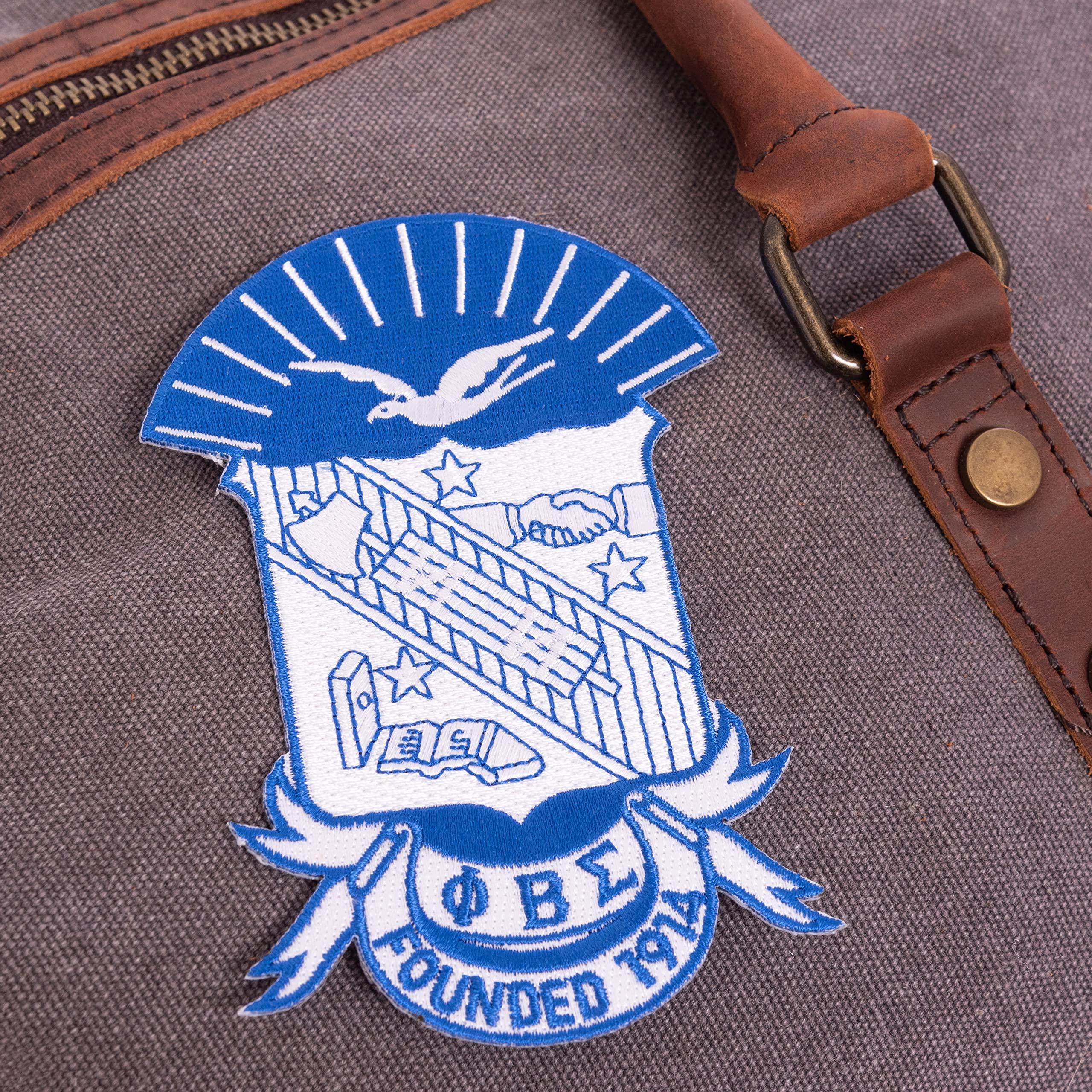 Desert Cactus Phi Beta Sigma Fraternity 4.85 inch Embroidered Appliqué Sew or Iron On Greek Blazer Jacket Pants Bag Sigma (4.85 Crest Patch) Multicolored - Image 2