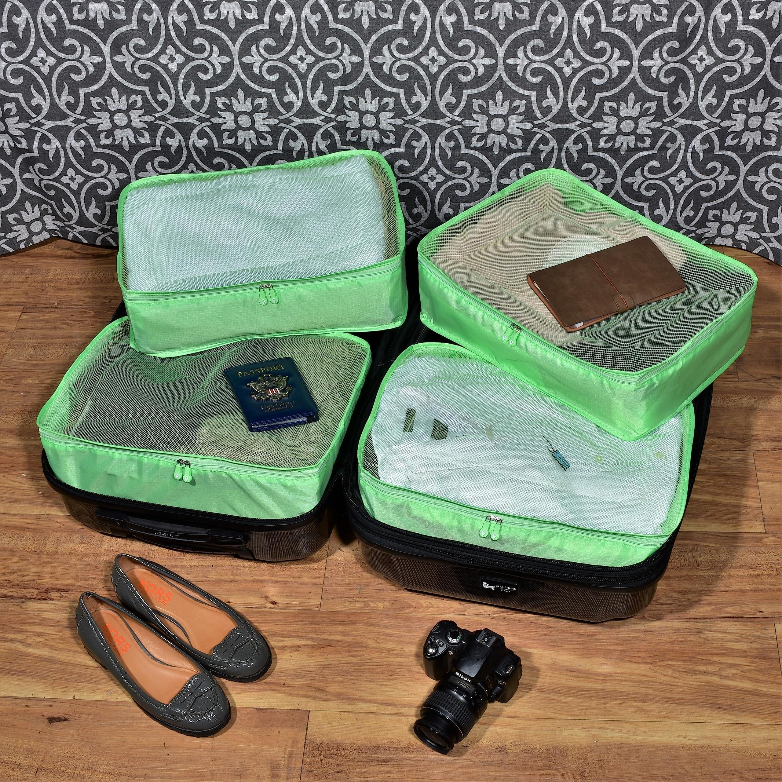 Rolling Nomad Multi-Purpose Packing Cubes, Travel Accesories, Essentials, Organizers, Lightweight, Breathable, Expandable Mesh, Sheet Compression Bags - Image 3