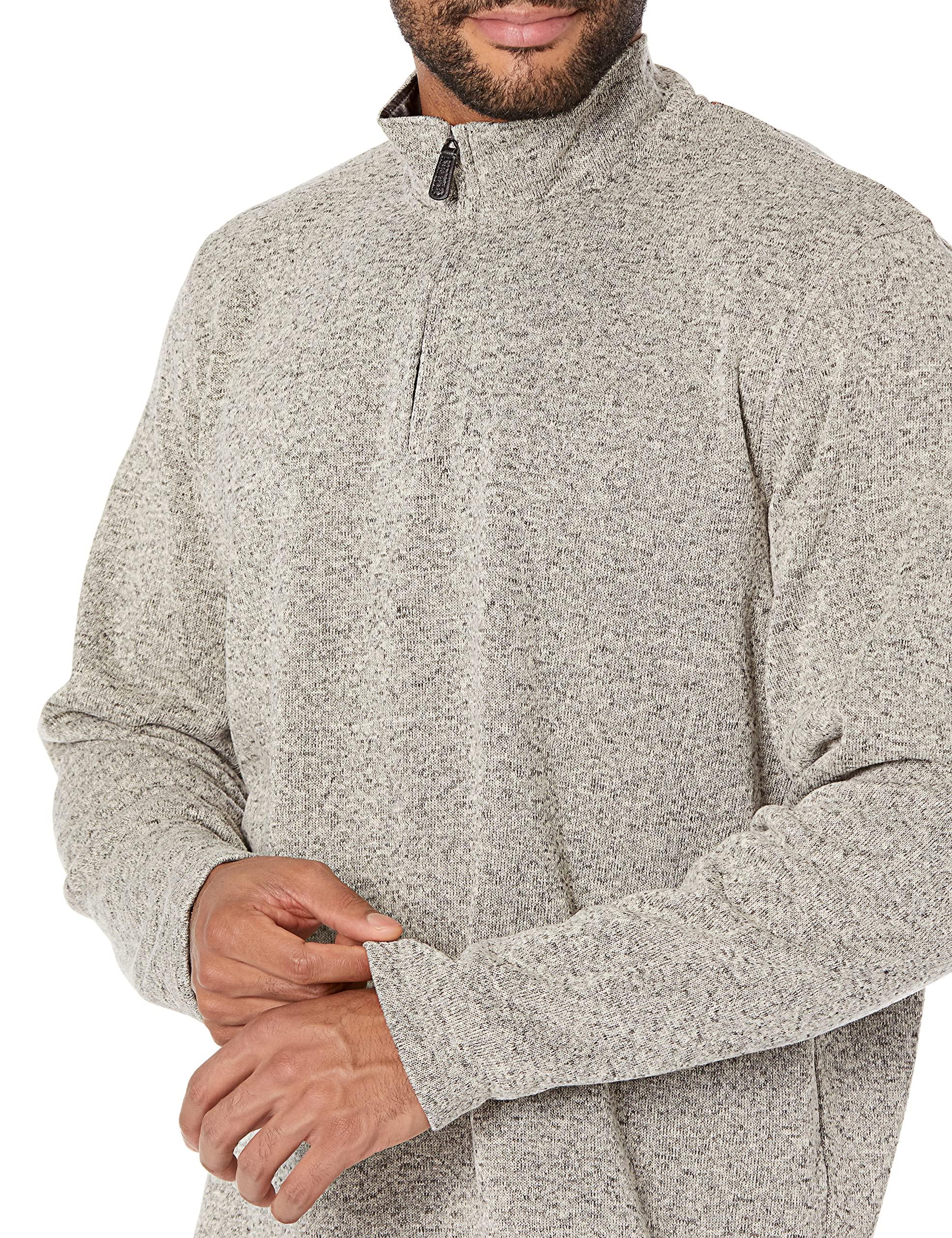 Wrangler Authentics Men's Long Sleeve Fleece Quarter-Zip Sweater - Image 3