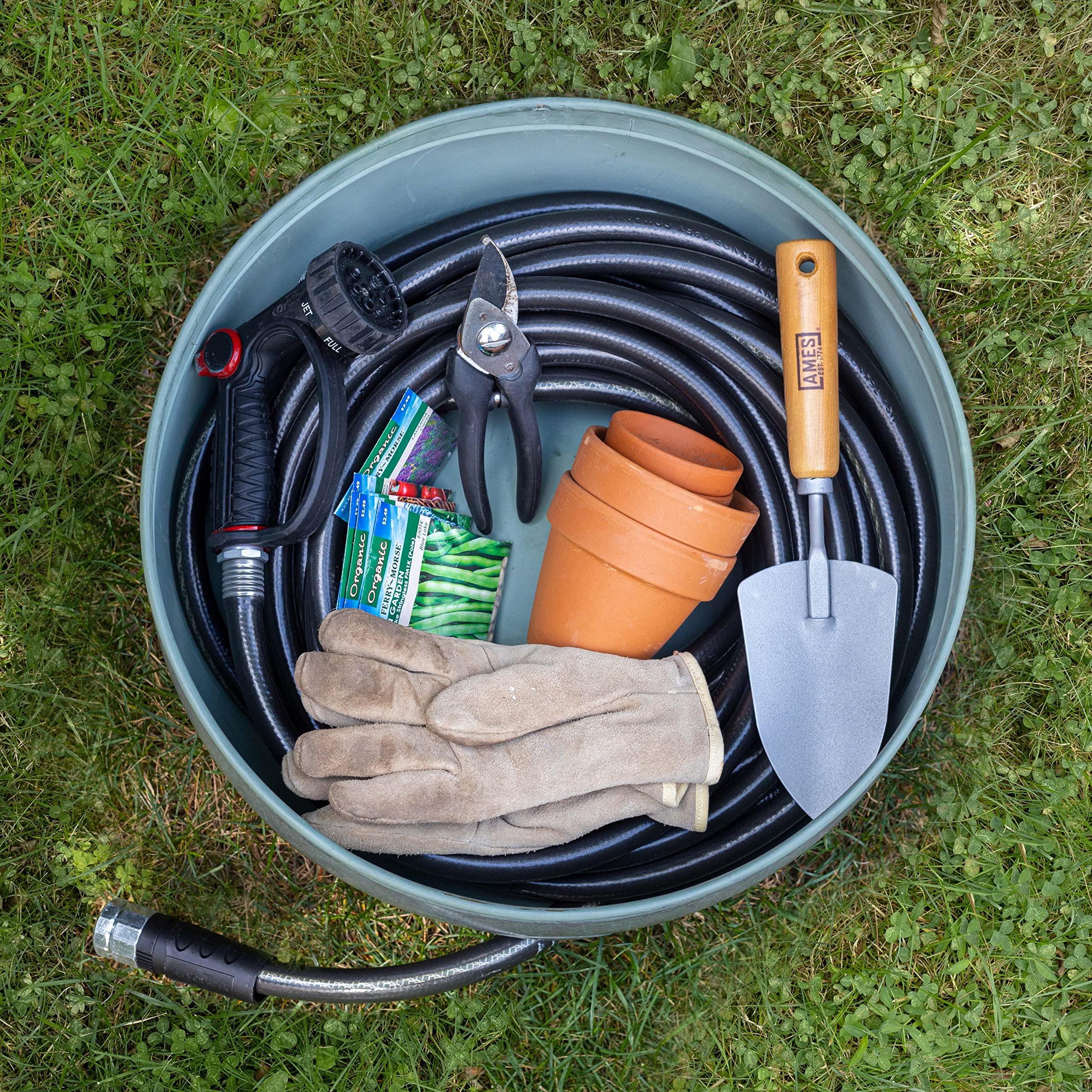 Good Directions 457-458 Key West Garden Hose Holder Pot, Large Capacity, Blue Verde Finish - Image 2