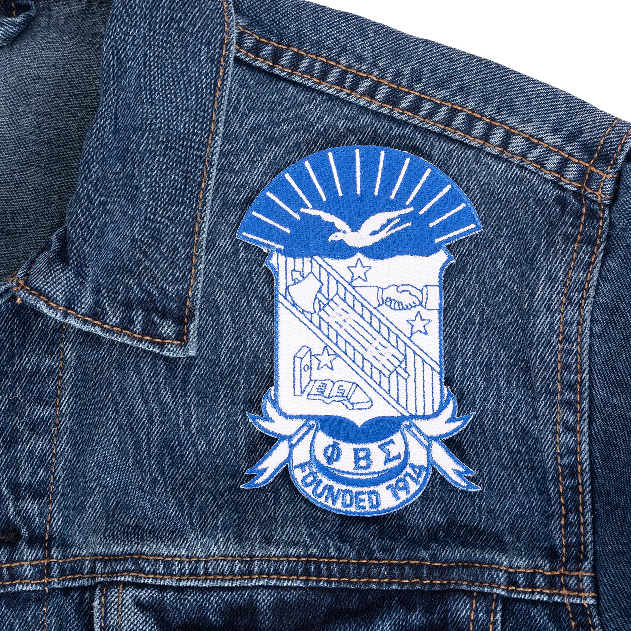 Desert Cactus Phi Beta Sigma Fraternity 4.85 inch Embroidered Appliqué Sew or Iron On Greek Blazer Jacket Pants Bag Sigma (4.85 Crest Patch) Multicolored - Image 6