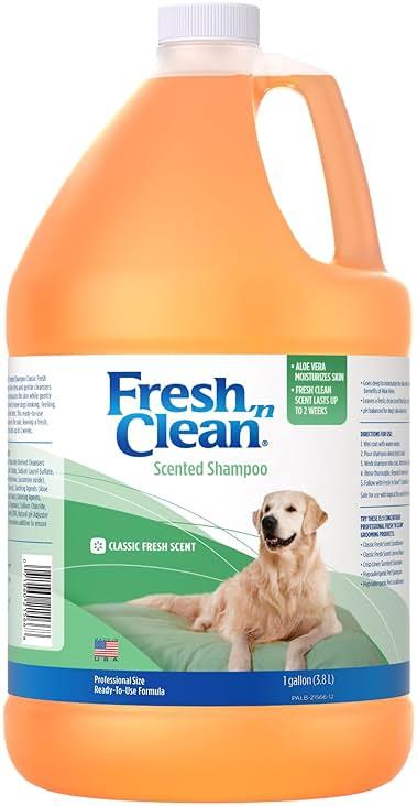 PetAg Fresh ’n Clean Scented Shampoo, Classic Fresh Scent - 1 Gallon - Moisturizes with Vitamin E & Aloe Vera - Strengthens & Repairs Coats - Soap Free by PetAg — Shop at Bazar