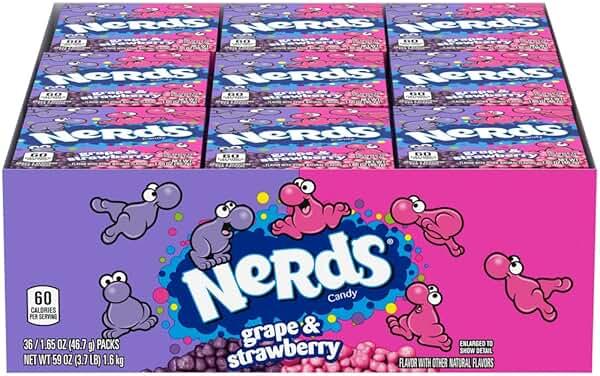Nerds Grape & Strawberry Candy 1.65 Ounce, Pack of 36 by Nerds — Shop at Bazar