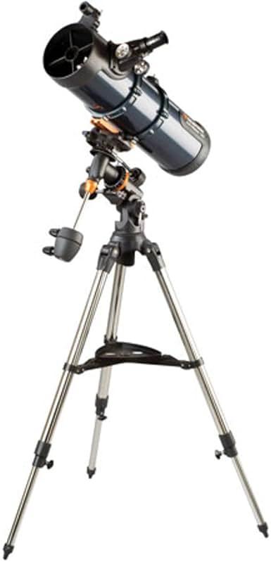 Celestron – AstroMaster 130EQ Newtonian Telescope – Manual Reflector for Beginners – Aluminized Mirror – Adjustable-Height Tripod – Includes Accessories Plus Astronomy Software Package by Celestron — Shop at Bazar