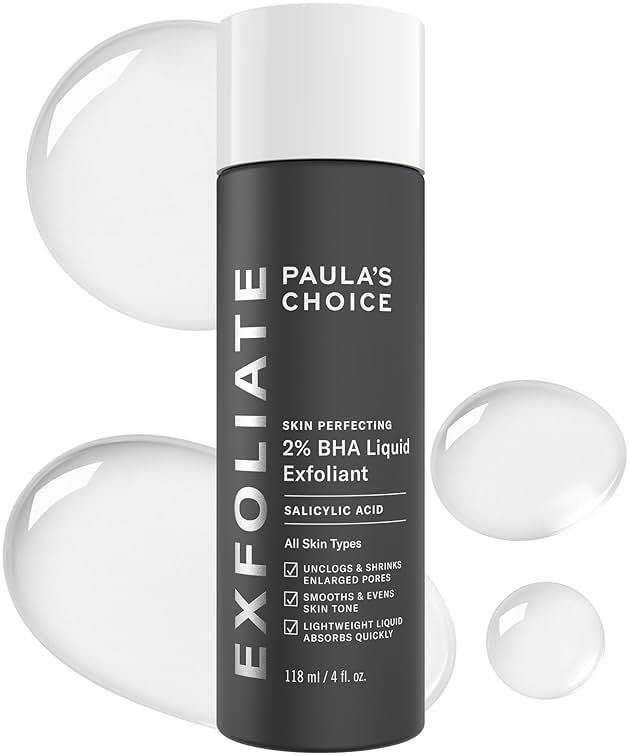 Paula's Choice SKIN PERFECTING 2% BHA Liquid Exfoliant with Salicylic Acid, Facial Polish for Enlarged Pores, Wrinkles & Fine Lines, Suitable for Blackhead-Prone Skin, Fragrance-Free by Paula's Choice - Shop at Bazar