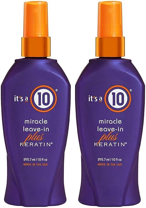 It's a 10 Haircare Miracle Leave-In Plus Keratin Spray, 10 fl. oz (Pack of 2) by It's a 10 Haircare — Shop at Bazar