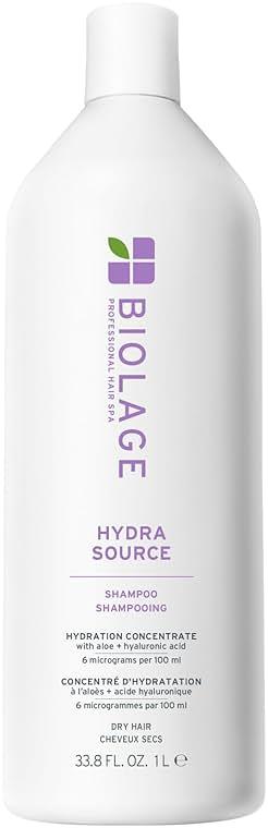 Biolage Hydra Source Shampoo - Softens, Moisturizes & Adds Shine, For Dry Hair, Infused with Micro-Filtered Aloe Vera & Fermented Hyaluronic Acid, Vegan & Paraben-Free by Biolage — Shop at Bazar