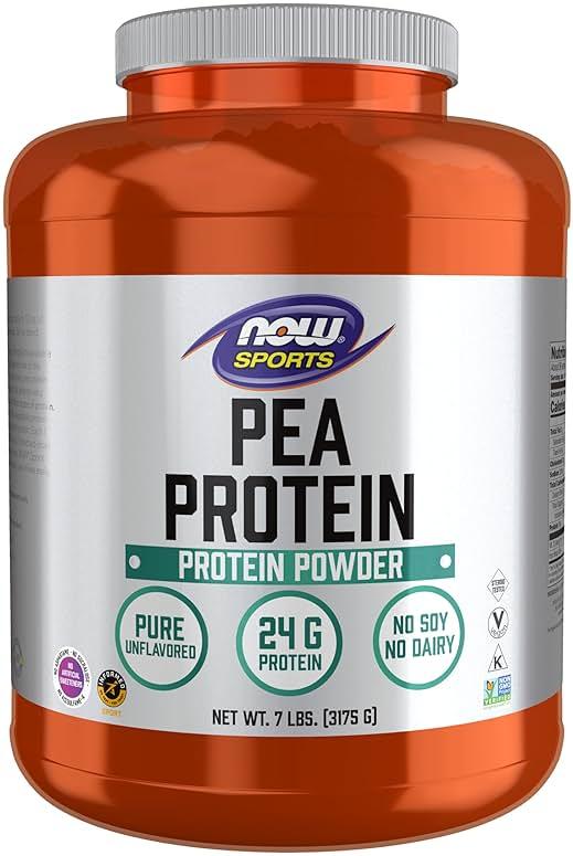 NOW Foods Sports Nutrition, Pea Protein 24 g, Fast Absorbing, Unflavored Powder, 7-Pound by NOW Foods — Shop at Bazar