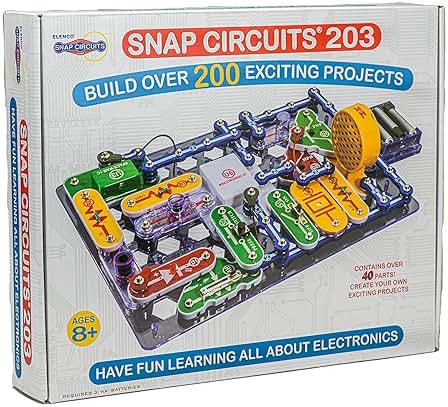 Snap Circuits 203 Electronics Exploration Kit | Over 200 STEM Projects | Full Color Project Manual | 42 Snap Modules | Unlimited Fun by Snap Circuits — Shop at Bazar