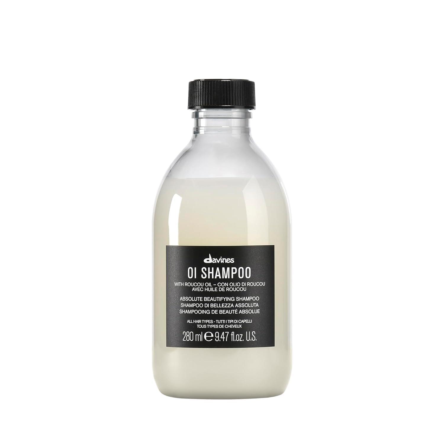 Davines OI Shampoo, Milky-Smooth Hydrating Cleanser for All Hair Types - Antioxidant-Rich Formula with Roucou Oil for Extraordinary Shine, Softness, Volume & Protection, Sulfate-Free by Davines — Shop at Bazar