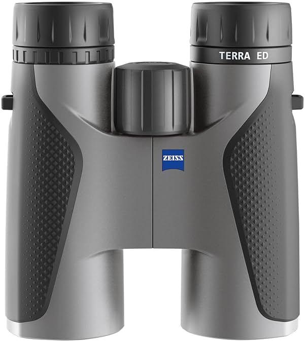 ZEISS Terra ED Binoculars 10x42 Waterproof, and Fast Focusing with Coated Glass for Optimal Clarity in All Weather Conditions for Bird Watching, Hunting, Sightseeing, Grey by ZEISS — Shop at Bazar