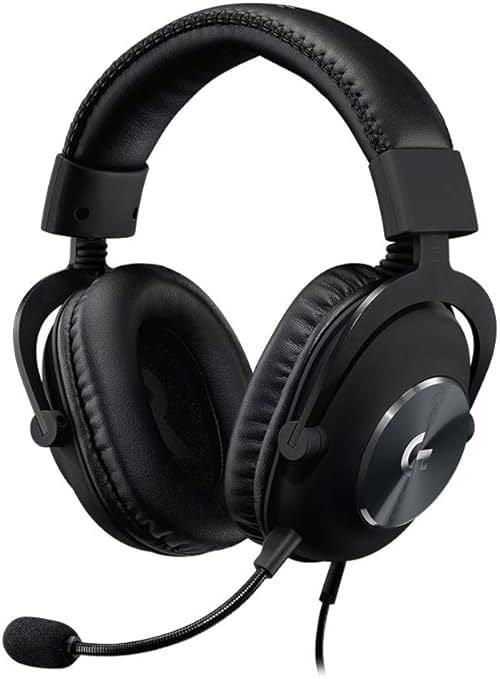 Logitech G Pro X Wired Gaming Headset: Blue VO!CE Detachable Boom Mic, DTS 7.1, 50 mm Drivers, USB/3.5mm Aux, Spare Memory Foam Ear Pads, USB DAC & Bag Included - Black by Logitech G — Shop at Bazar