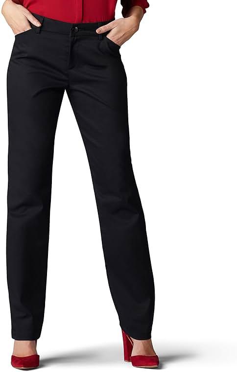 Lee Women's Wrinkle Free Relaxed Fit Straight Leg Pant by Lee - Shop at Bazar
