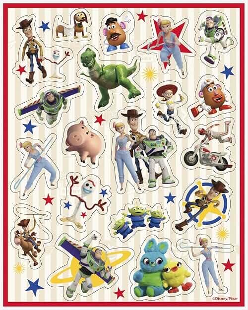 Multicolor Disney Toy Story 4 Sticker Sheets (4 Count) - Perfect Party Favors, Custom Creations, Collectible Treats, Essential for Toy Story Fans of All Ages by Unique — Shop at Bazar