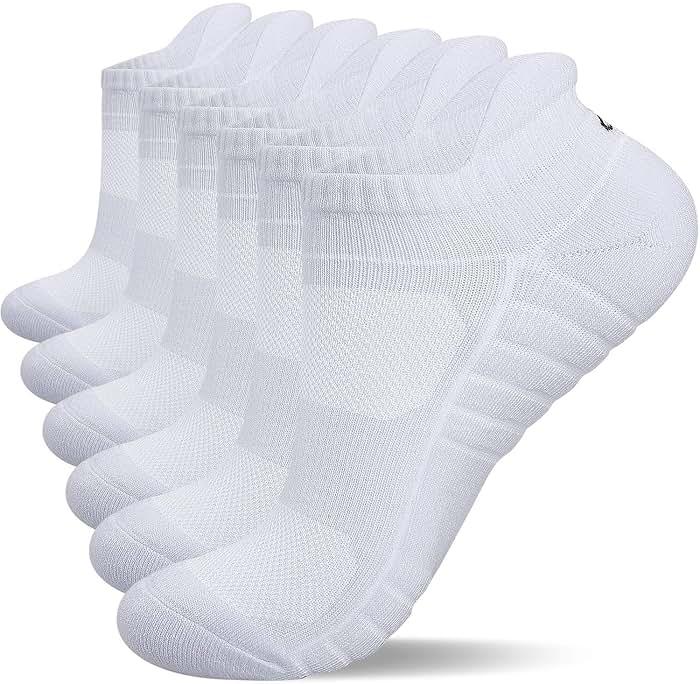 Lapulas Athletic Running Ankle Socks, Low Cut Cushioned Anti-Blister Tab Sports Socks Men Women 6Pairs by Lapulas — Shop at Bazar