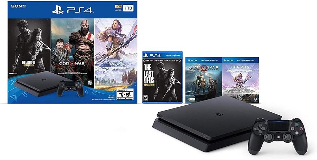 Newest Sony Playstation 4 PS4 1TB HDD Gaming Console Bundle with Three Games: The Last of Us, God of War, Horizon Zero Dawn, Included Wireless Controller (Renewed) by Sony — Shop at Bazar