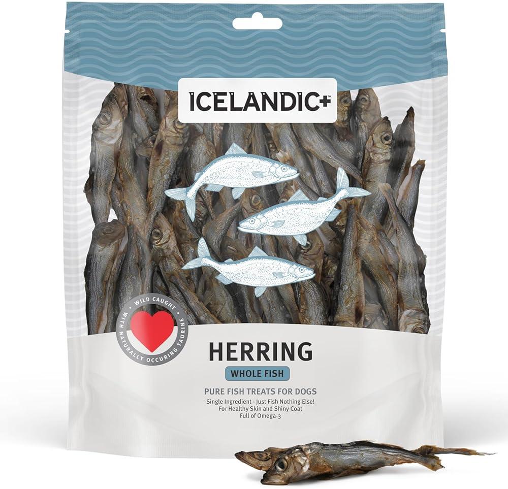 Icelandic+ Whole Fish Herring - 9oz Bag - Dog Treats, Pure Wild-Caught & Air-Dried, Single Ingredient Snack, Pet Chew, Just The Fish Nothing Else by Icelandic+ — Shop at Bazar