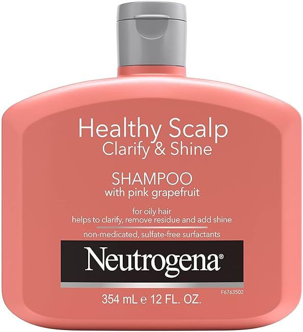 Neutrogena Exfoliating Healthy Scalp Clarifying Shampoo for Oily Hair & Scalp, Pink Grapefruit pH-Balanced Anti-Residue Formula Adds Shine, Sulfate, Paraben & Phthalate-Free, Color-Safe, 12 Fl Oz by Neutrogena — Shop at Bazar