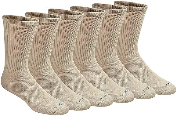 Dickies Men's Dri-Tech Essential Moisture Control Crew Socks, Available in M-XXL (6, 12 Pairs) by Dickies — Shop at Bazar